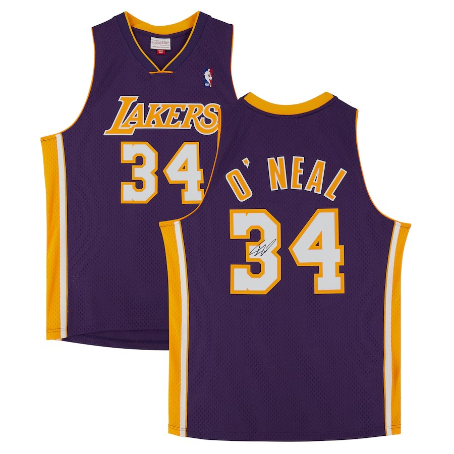 Shaquille O'Neal Los Angeles Lakers Autographed Mitchell & Ness 1999-2000 Swingman Jersey