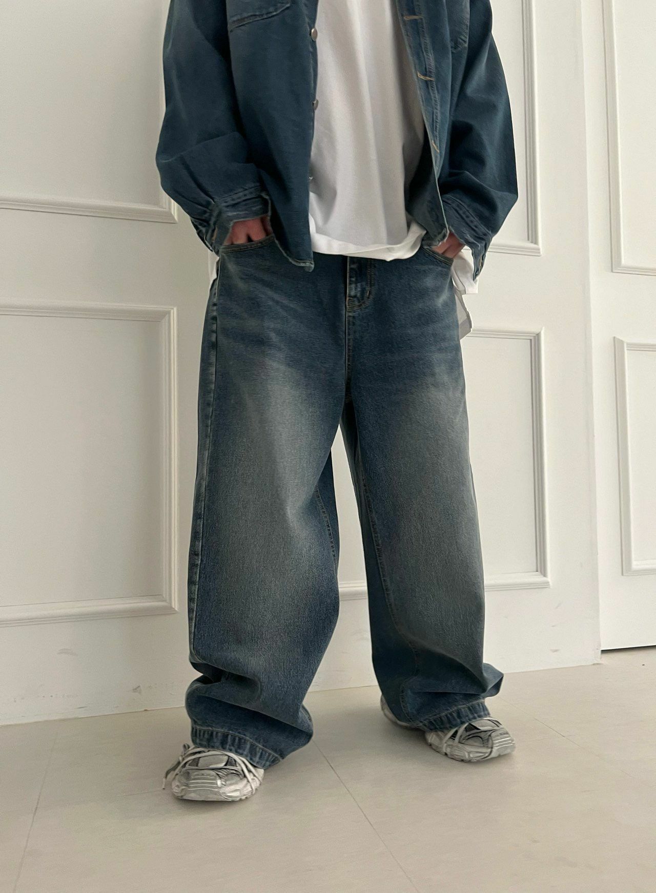 洗水鬆身牛仔褲 Votus-066P