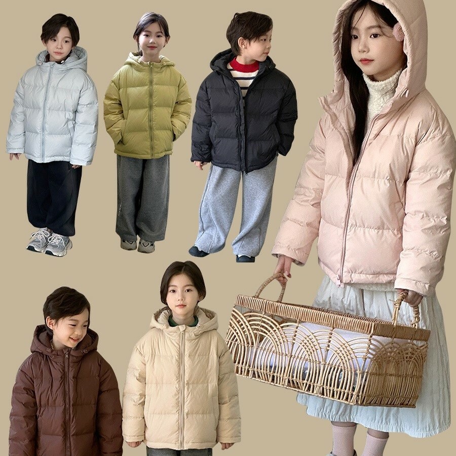 少量現貨 兒童羽絨連帽外套 (厚款) 6色 <100-160cm> F