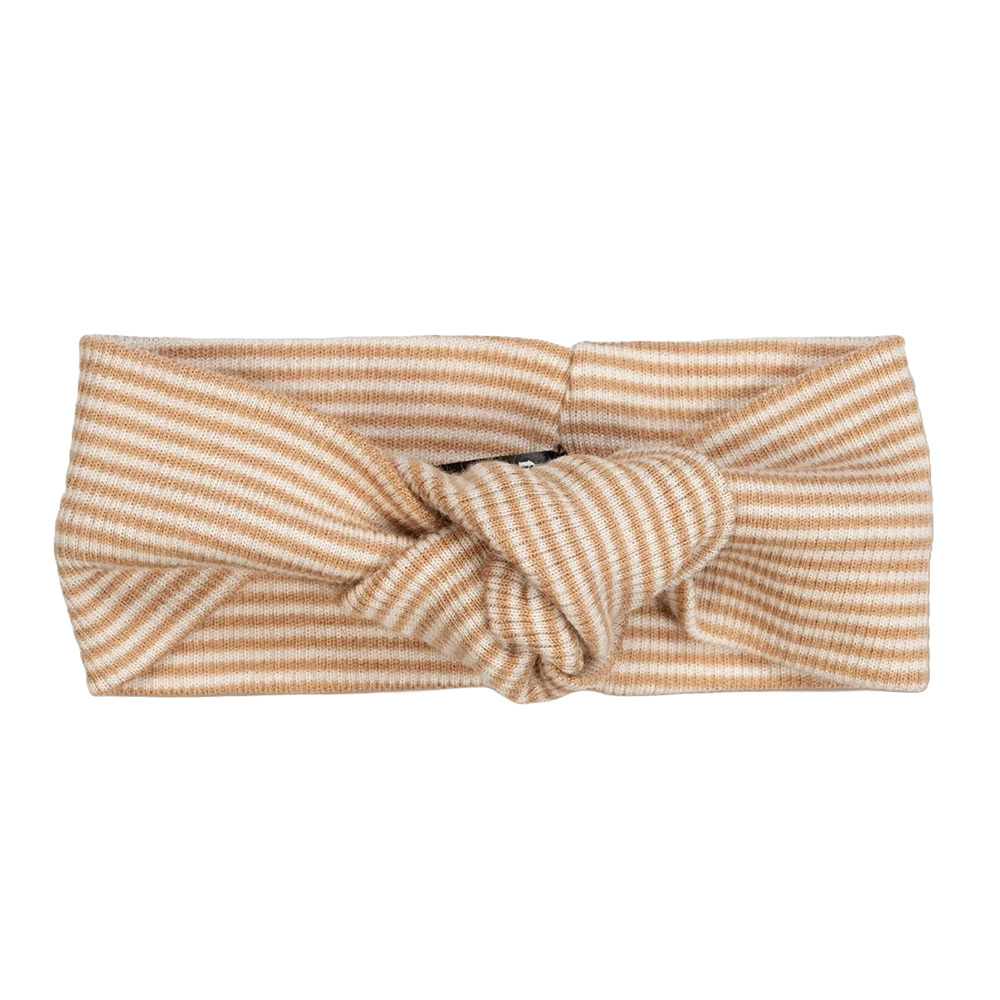 荷蘭Finch & Fable 羊毛羅紋髮帶-Fawn Stripe