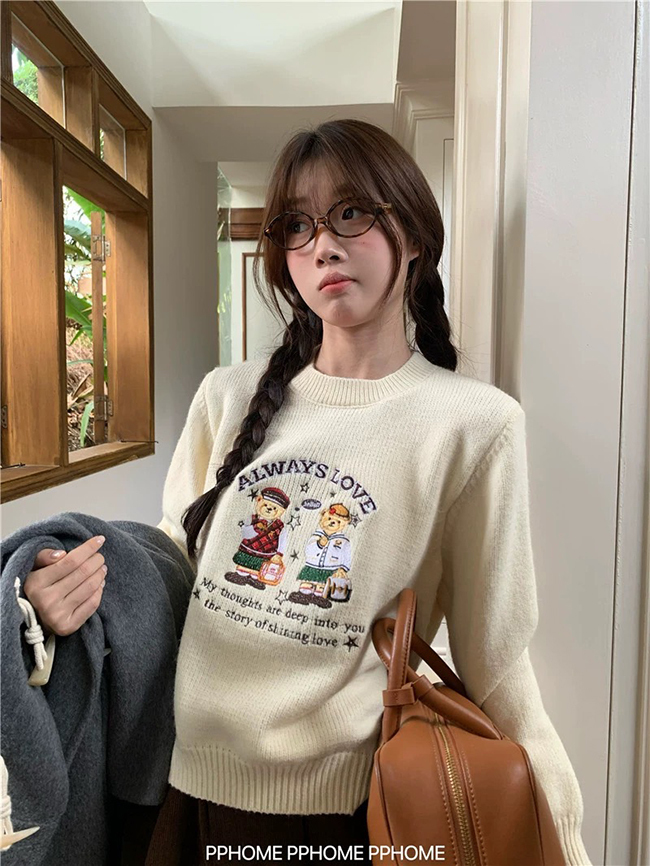 冬日暖暖熊熊毛衣-現貨售完不補