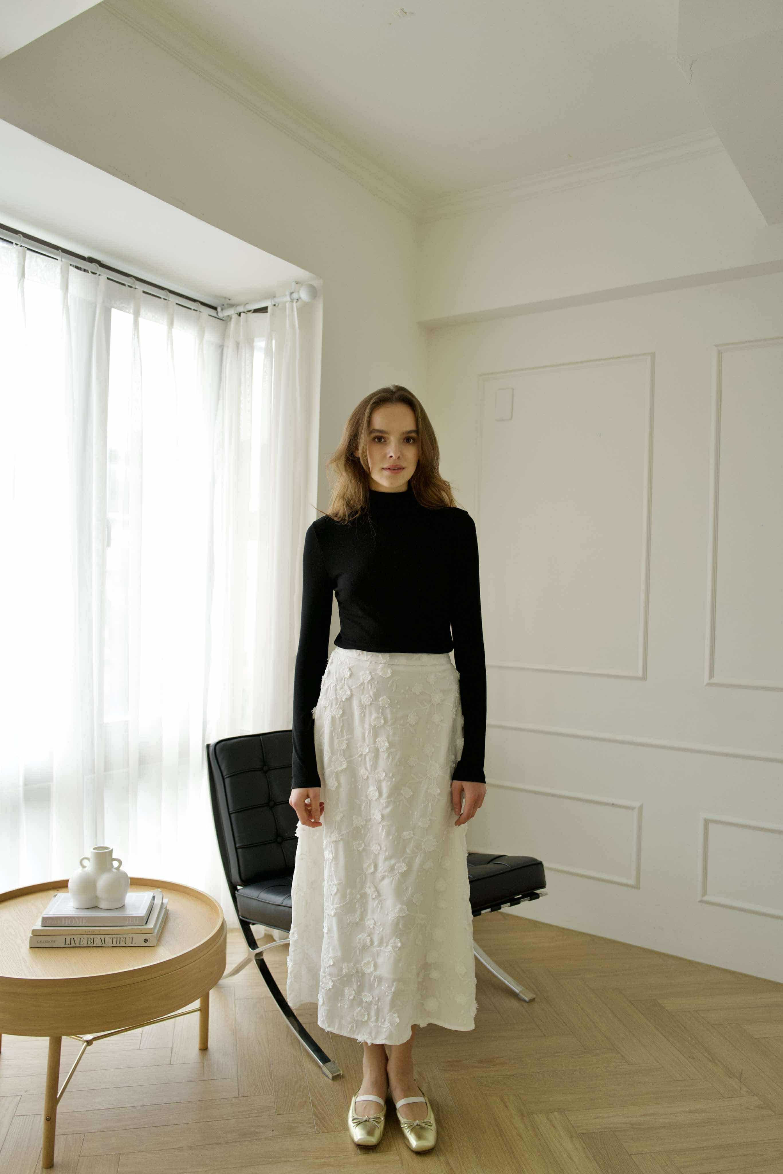 NV10 蕾絲提花長裙（現貨）