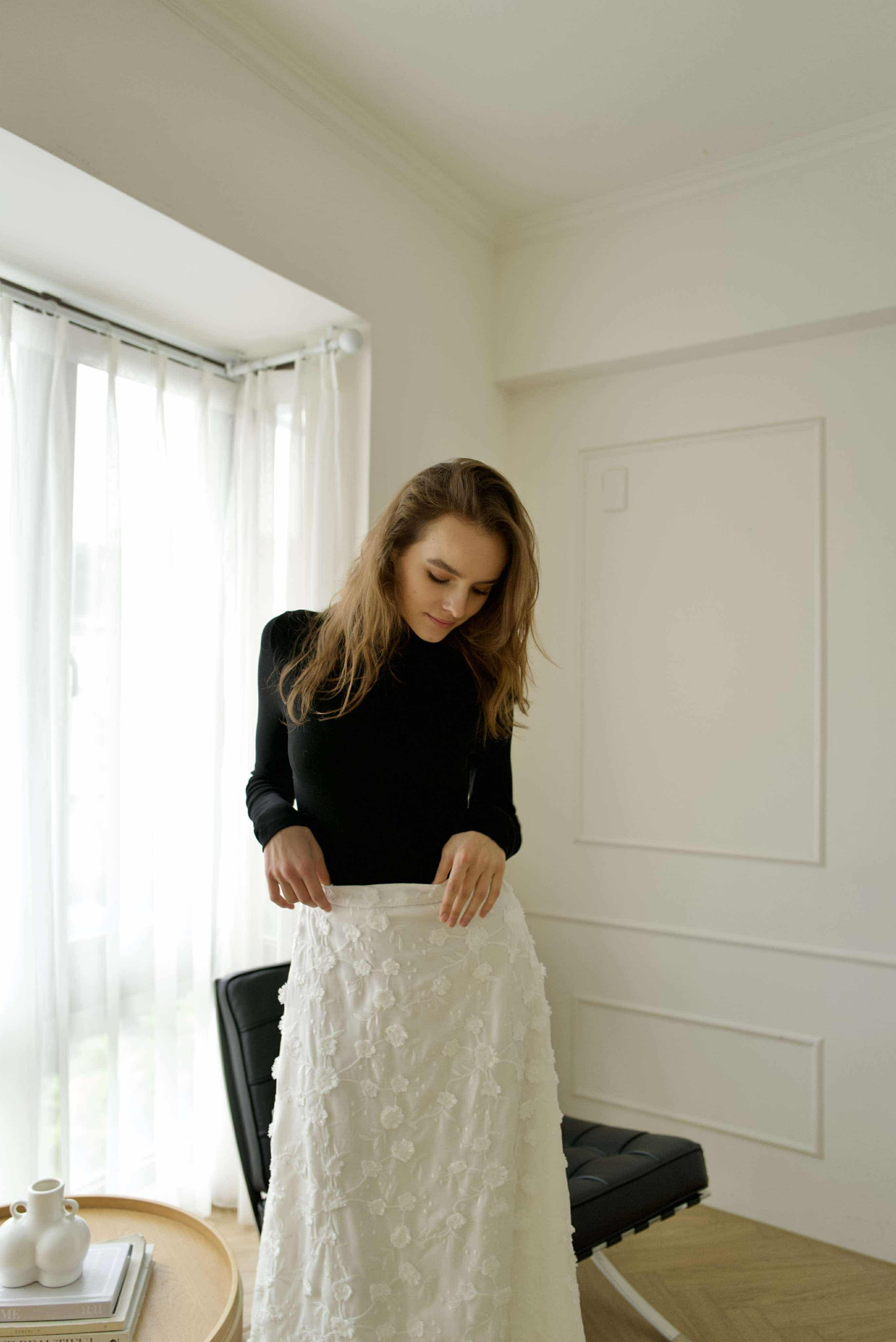 NV10 蕾絲提花長裙（現貨）