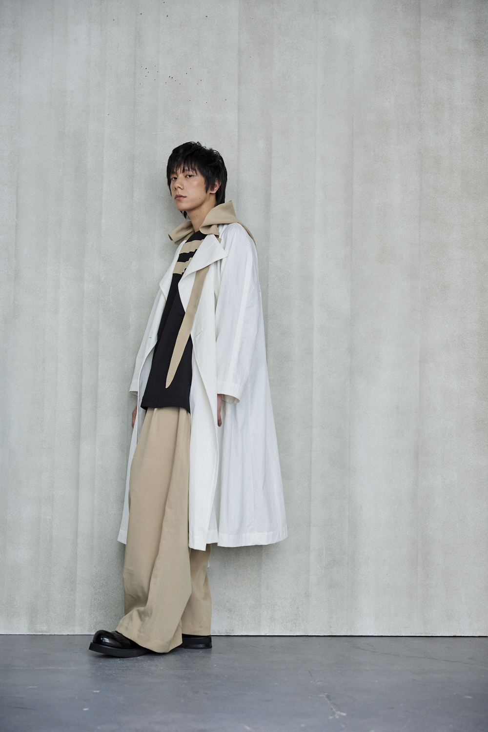 可拆卸造型帽子風衣外套