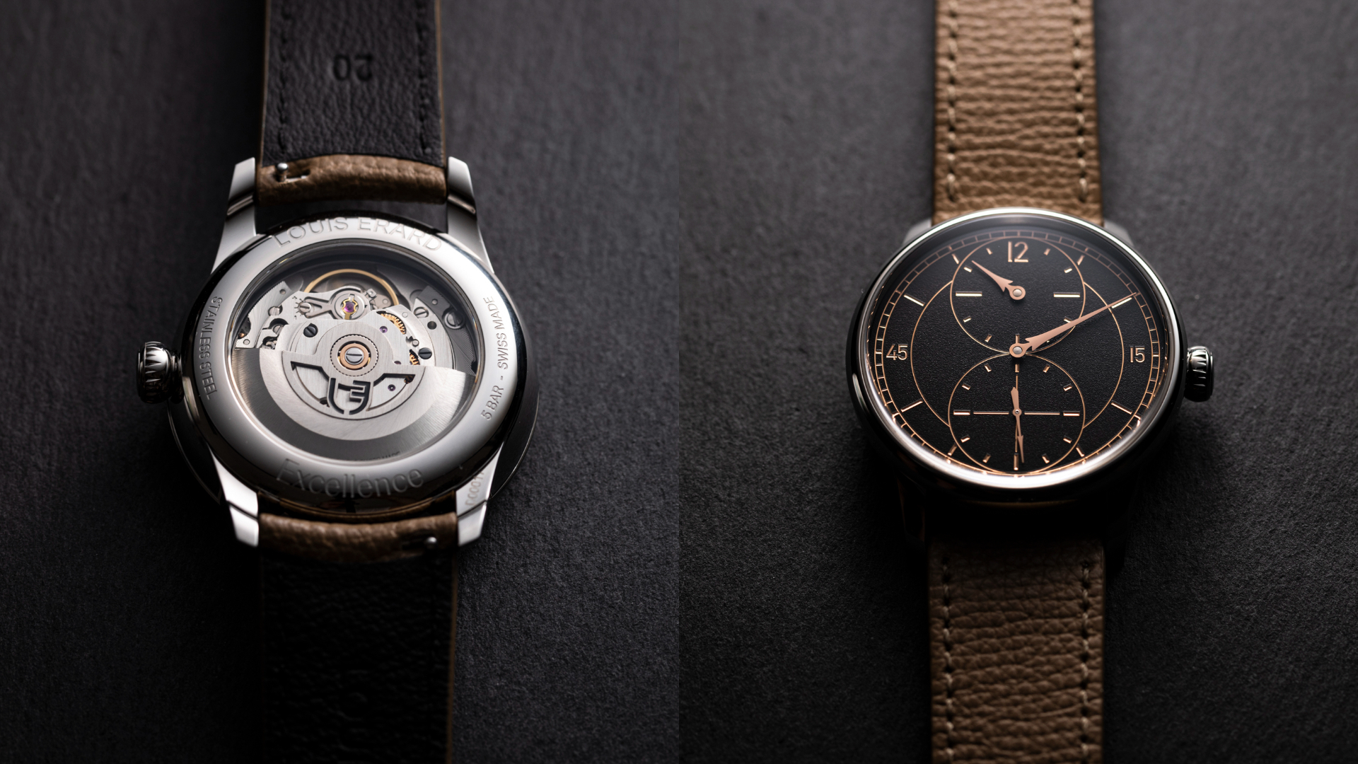 Noirmont Métiers d'art Collection 藝術大師系列|Le Régulateur Gravé Noir-三針一線黑色雕刻面盤腕錶