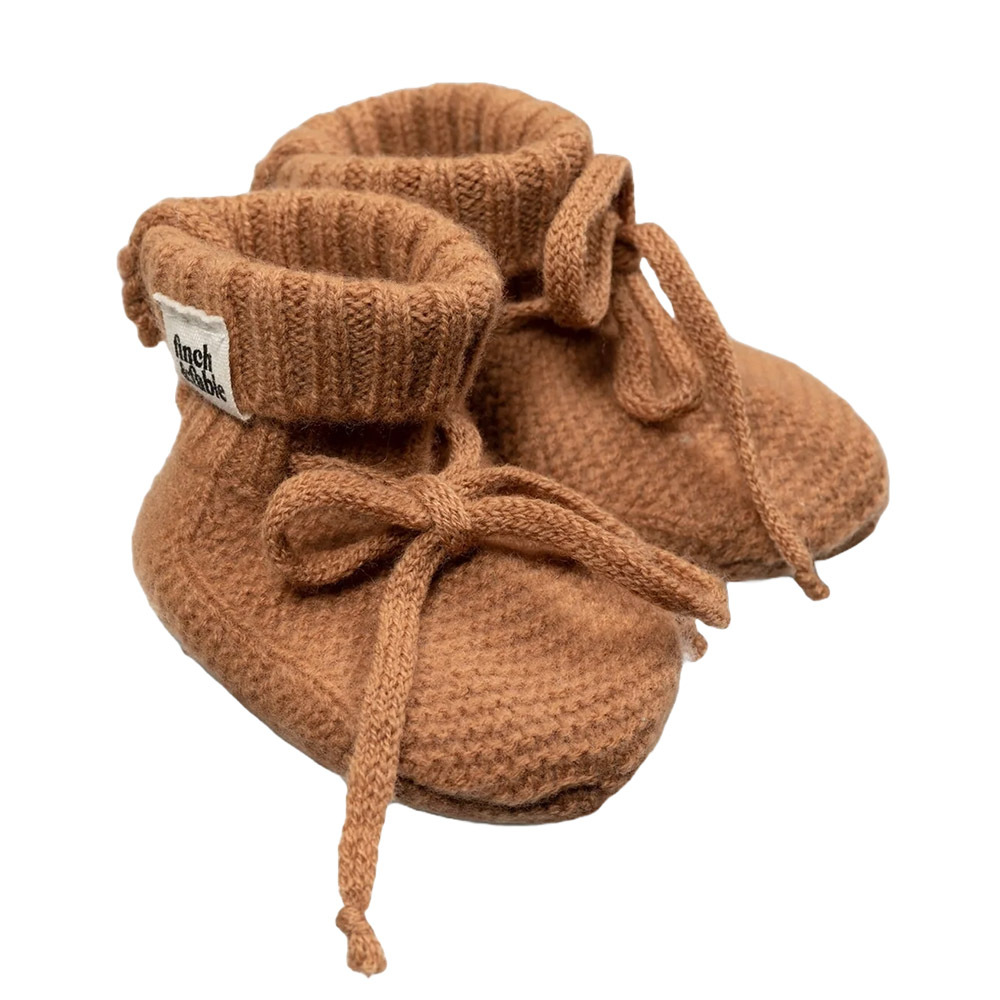 荷蘭Finch & Fable 羊毛針織嬰兒襪-Fawn