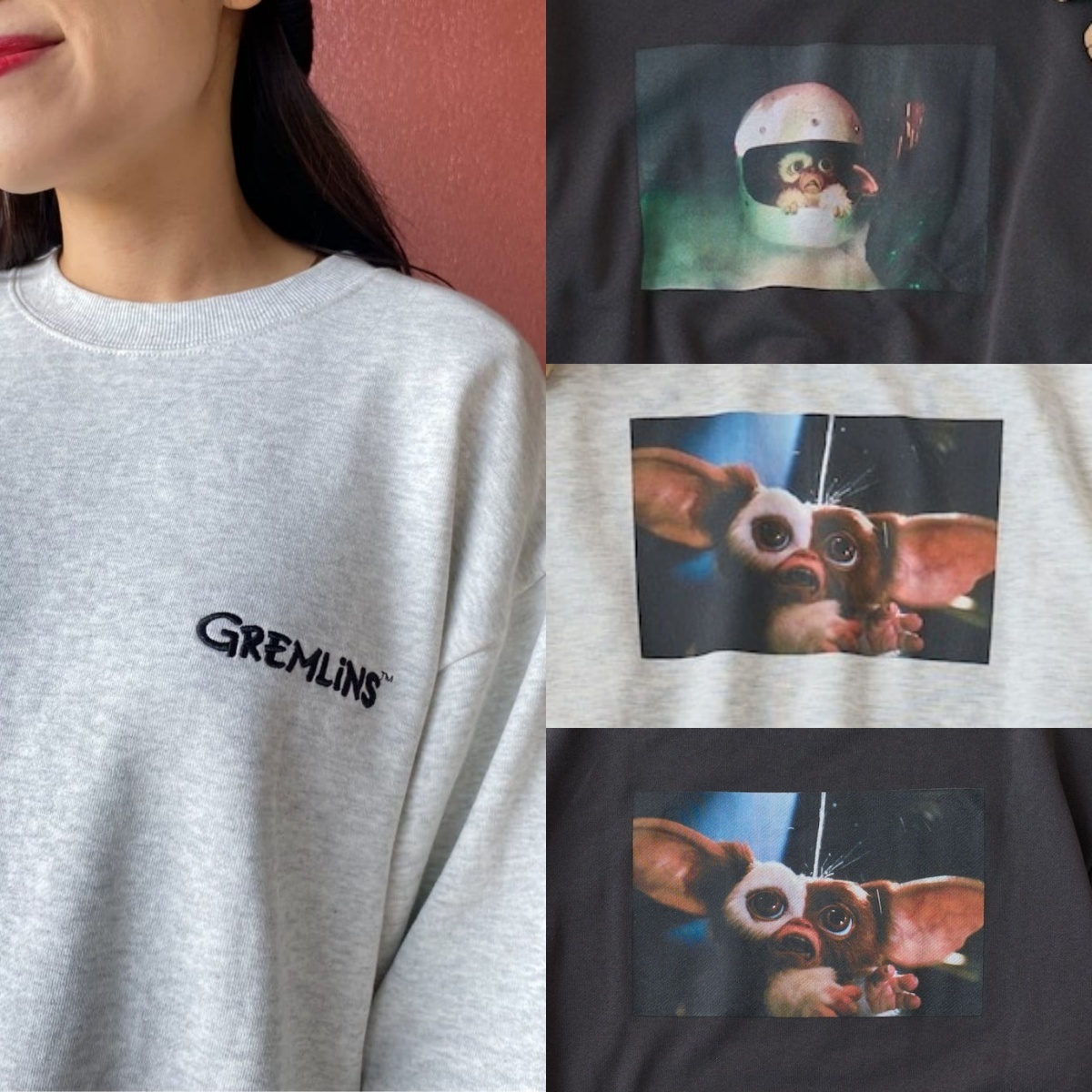 現貨┃日牌 GREMLINS 小魔怪 小精靈 復古 印花 照片 衛衣