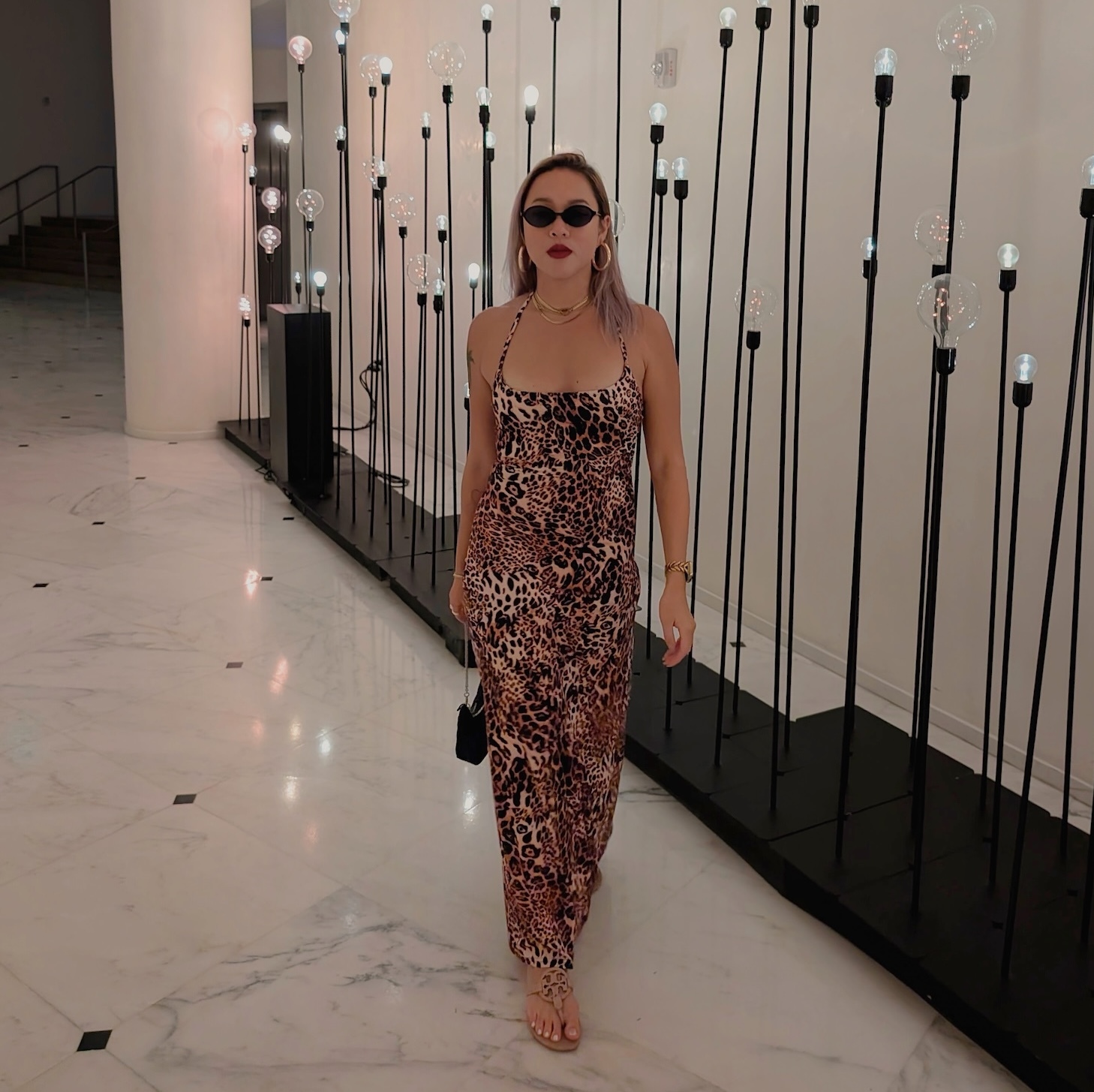 火辣復古❤️‍🔥豹紋魚尾長洋裝