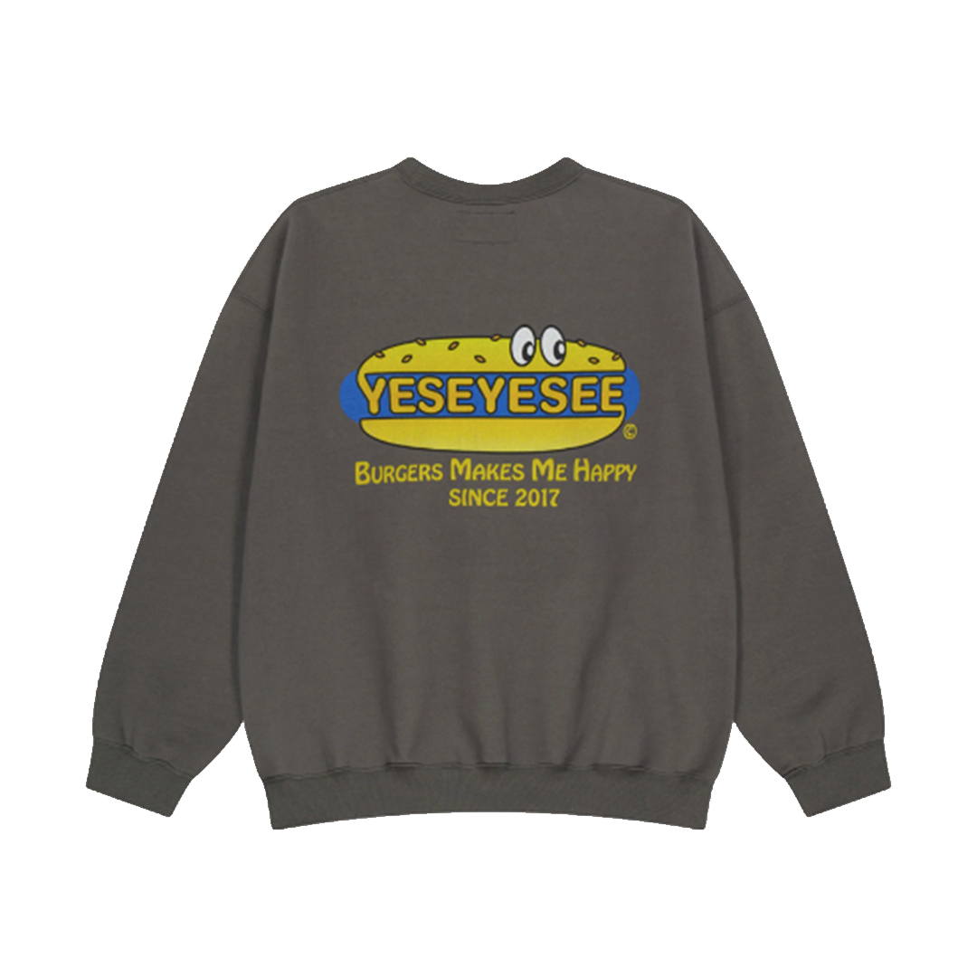 さらに100円引き◆YESEYESEE◆Y.E.S Burger Set Sweatshirt MUSINSA公式 | YESEYESEE Y.E.S Burger Set Sweatshirt Blue
