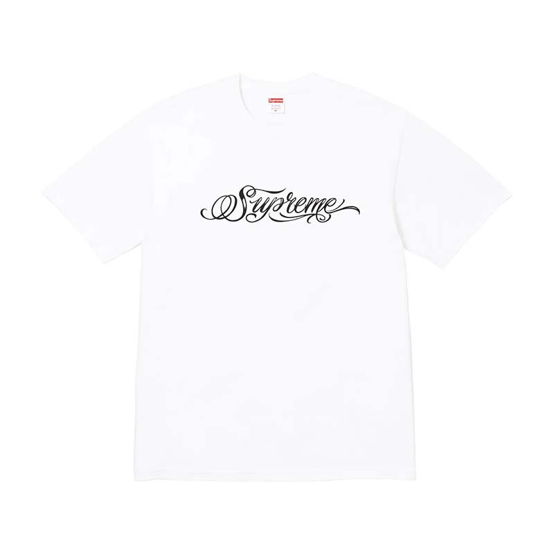 SUPREME SCRIPT TEE WHITE 短袖 白色 FW24T53-WE [台灣現貨]