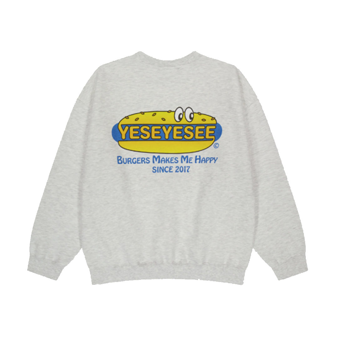 スウェット・トレーナー YESEYESEE YES Burger Set Sweatshirt Blue YS243TSWCW04BLE MUSINSA | YESEYESEE Y.E.S Burger Set Sweatshirt Blue