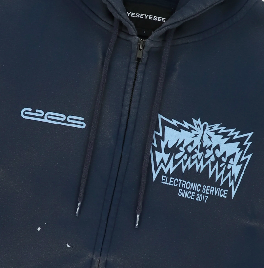 YESEYESEE Y.E.S Painted Zip Up Hoodie 拉鍊外套|FLOMMARKET
