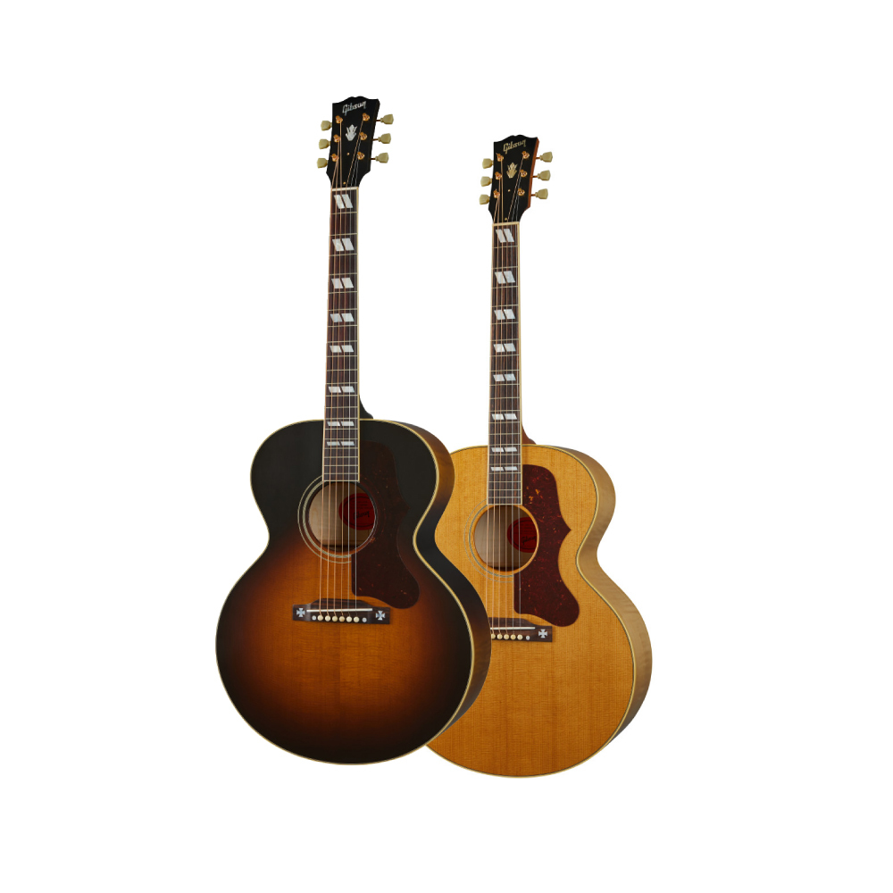 Gibson Gibson / 1957 SJ-200 火焰楓木 原聲木吉他 (Antique Natural, Vintage Sunburst) — 三峽吉他 / Bass｜YA! 玩音樂