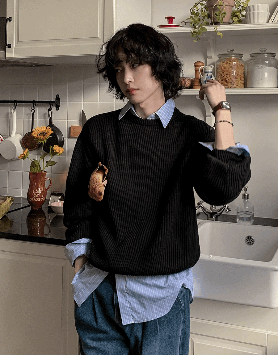 Hazzi 圓領針織衫