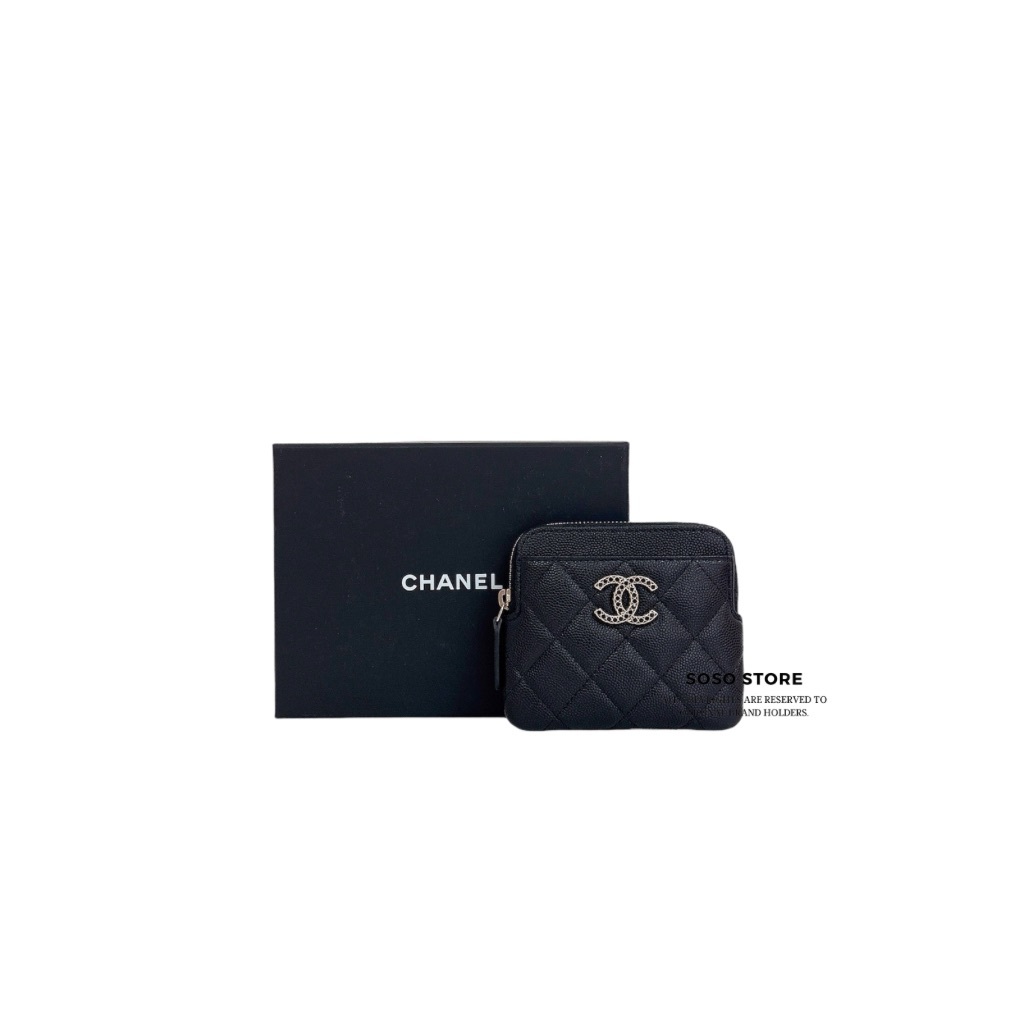 Chanel Caviar Coin Case - Black / Ghw