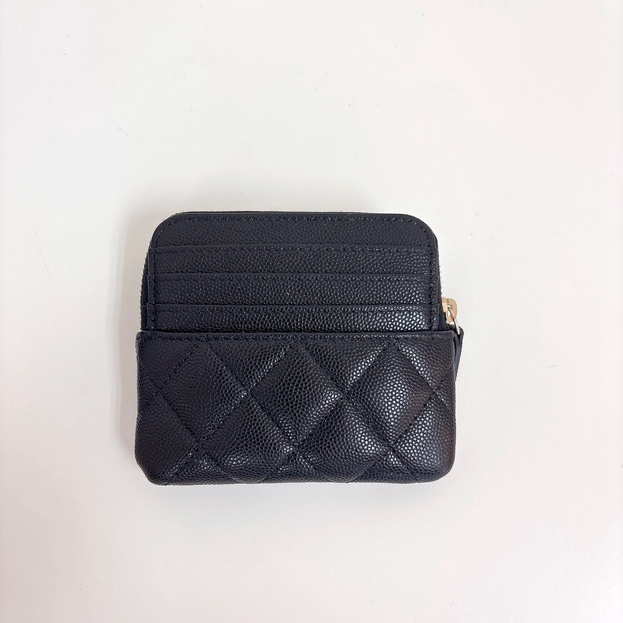 Chanel Caviar Coin Case - Black / Ghw