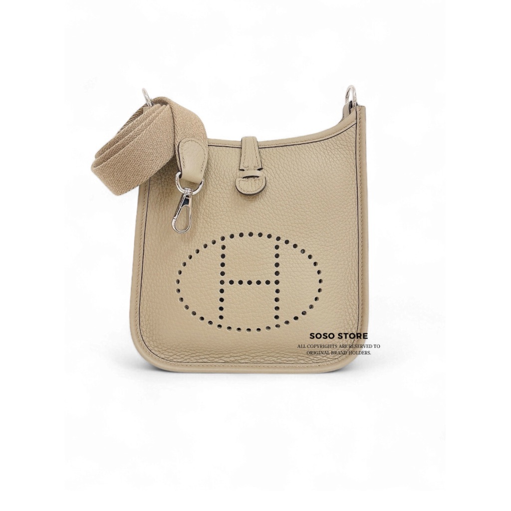 Hermes Mini Evelyne 16 - Beige Marfa / Shw