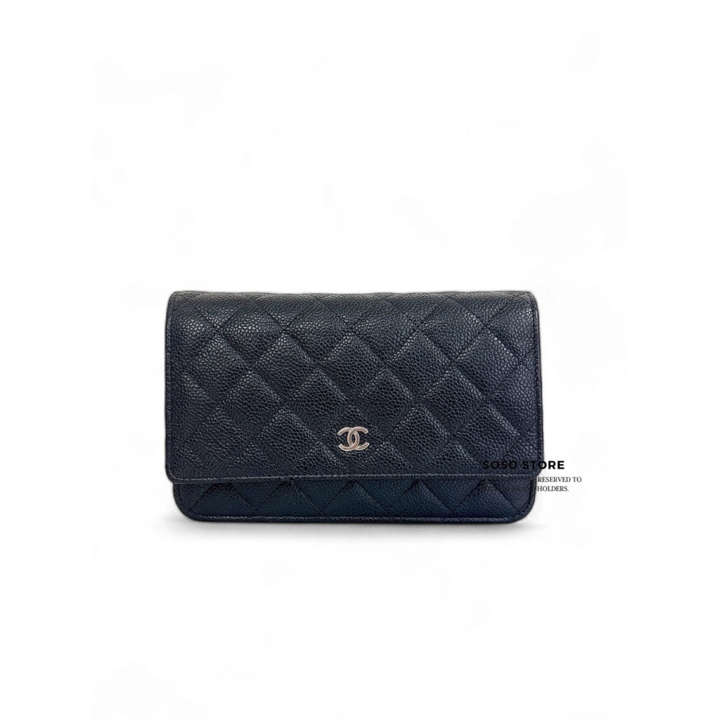 Chanel Classic Woc Caviar Bag - Black / Shw