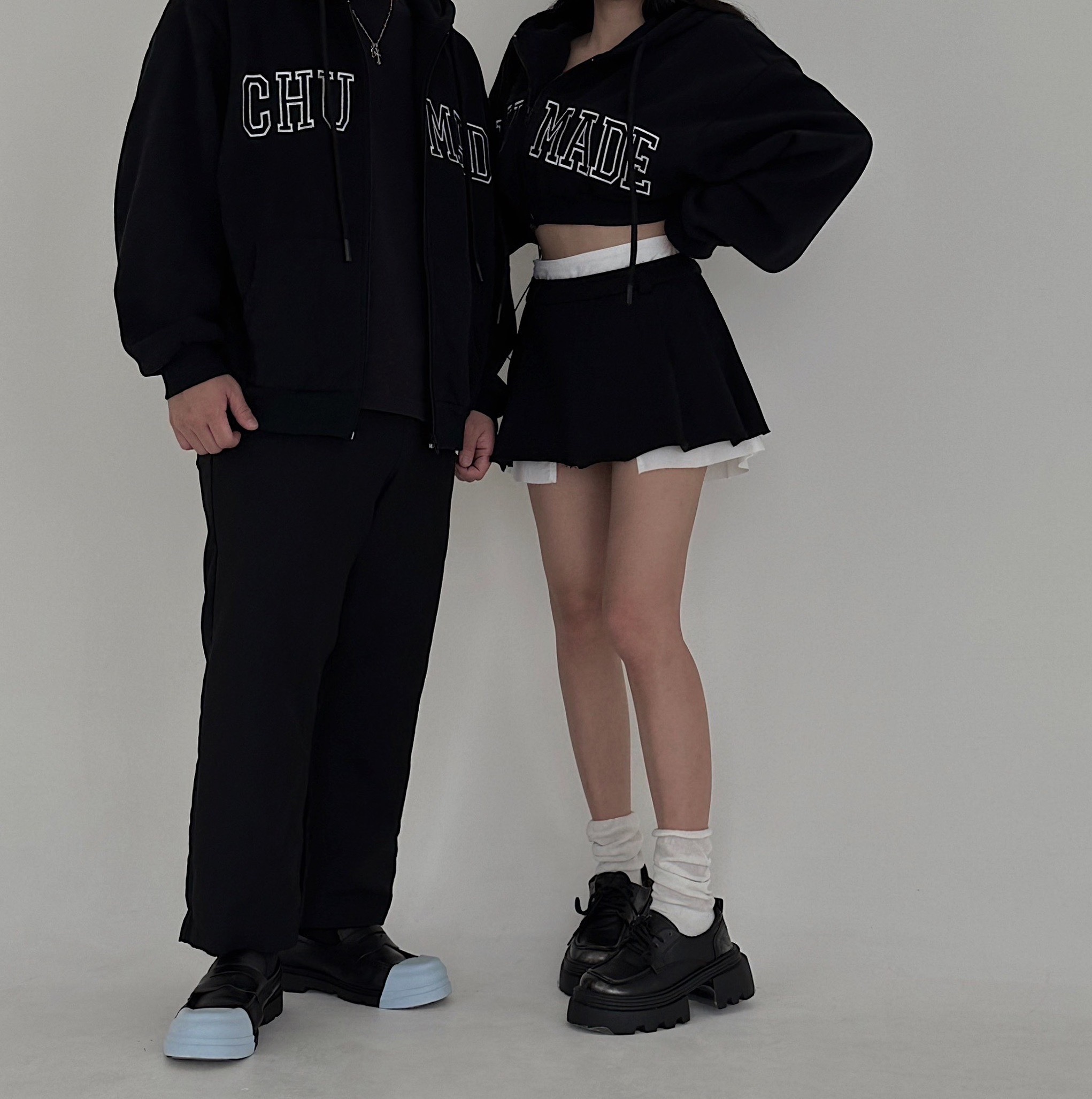 Nov【 11.6 PM21:00】𝙘𝙝𝙪-𝙢𝙖𝙙𝙚-訂製款-高街美式加厚刷毛連帽外套(長版)/售完不補