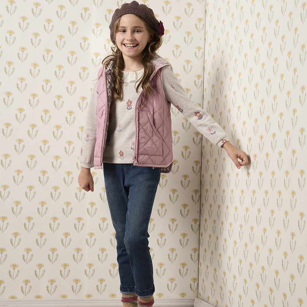 PIPPY 優雅彈力合身牛長褲 藍