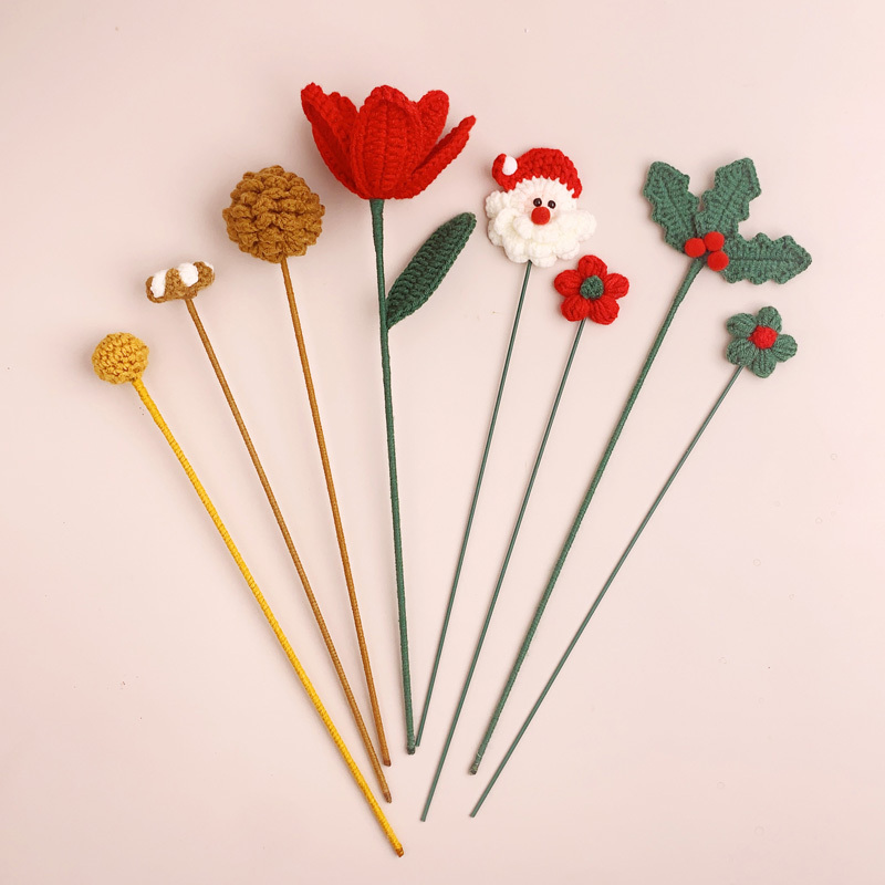 《5143》可愛聖誕節造型編織花系列