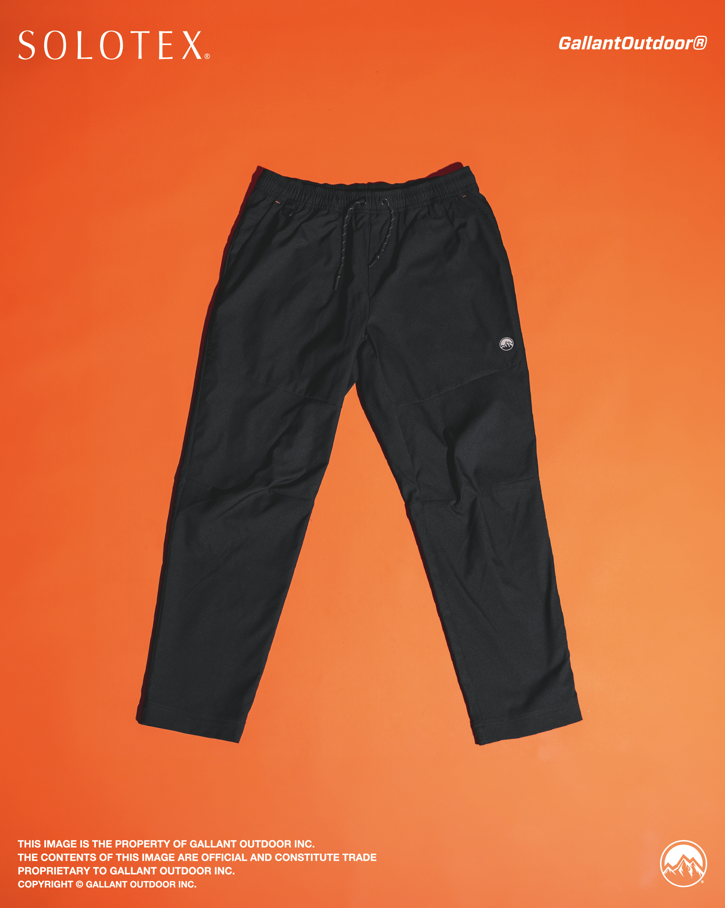 美品 GALLANT OUTDOOR ギャラント Solotex®パンツ 黒 S Solotex®️ Daily Pants