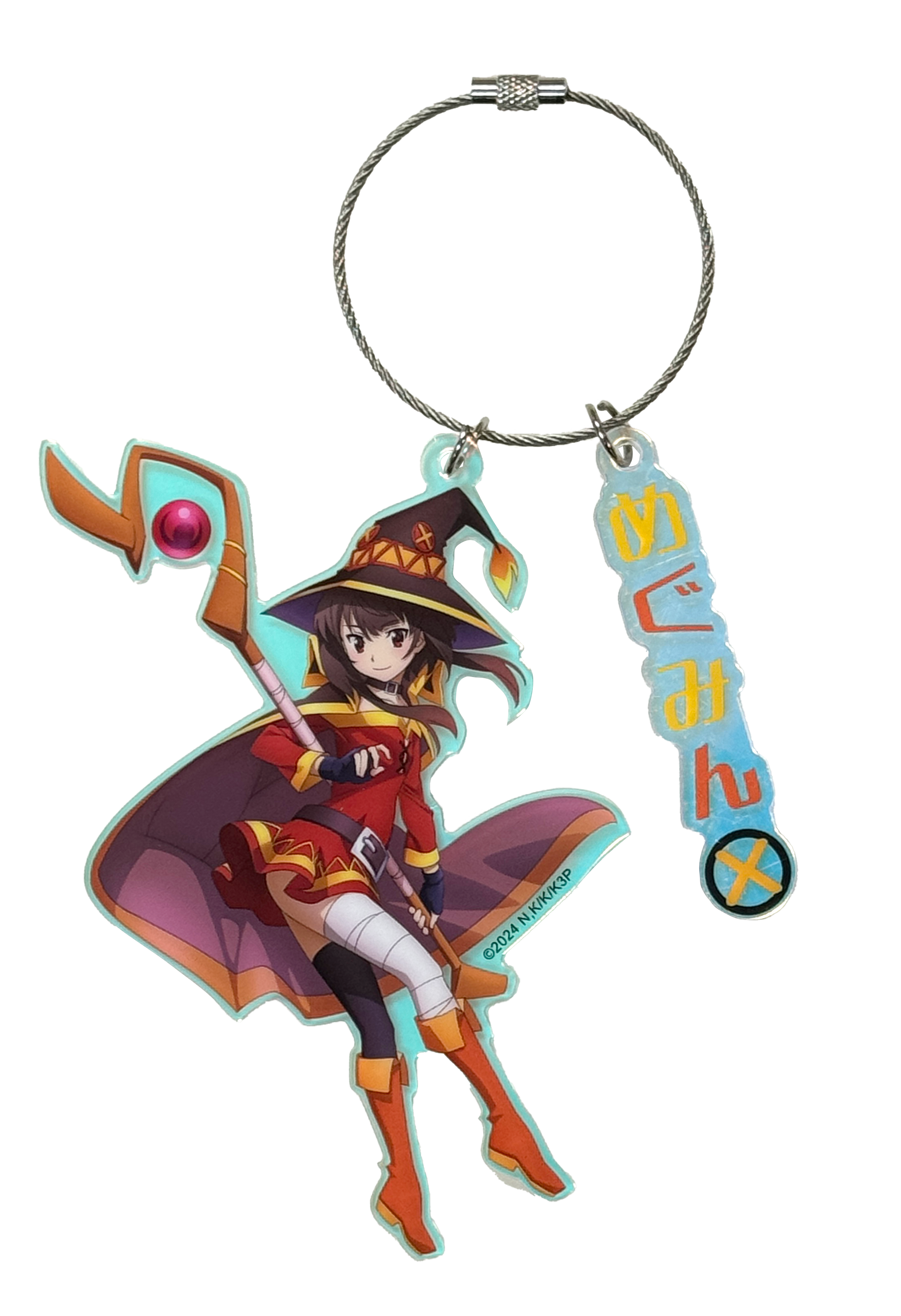 為美好的世界獻上祝福！角色阿加力匙扣 - 惠惠
