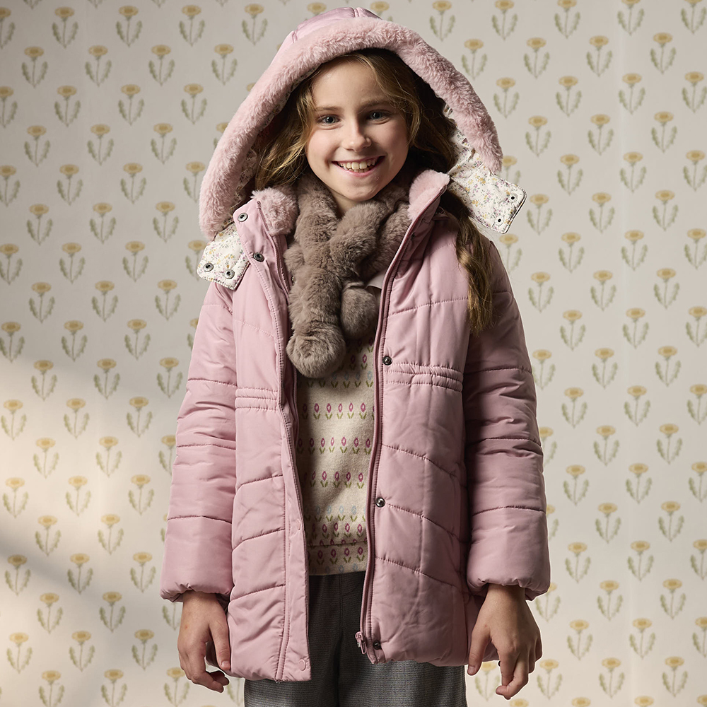 PIPPY 典雅連帽鋪棉外套 粉