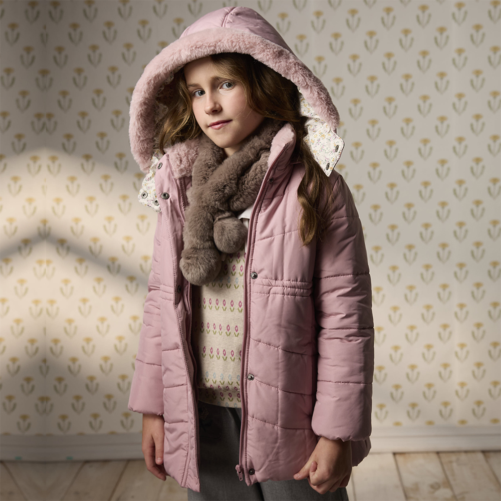 PIPPY 典雅連帽鋪棉外套 粉