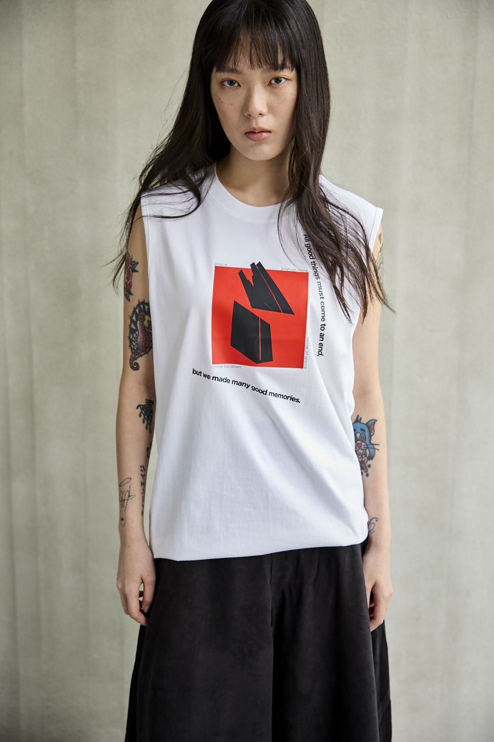 品牌山脈印花背心