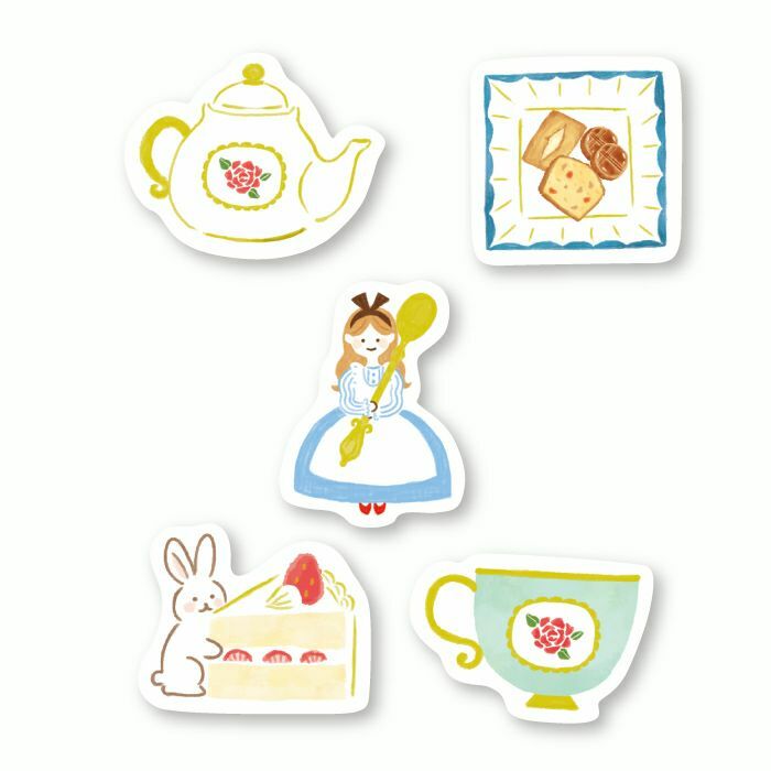 日本 古川紙工 可愛商店 手帳 和紙貼紙 - 咖啡店