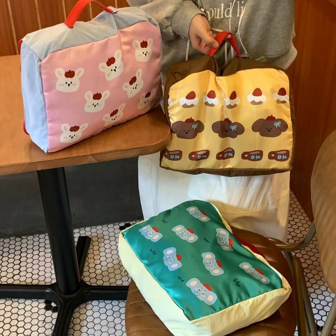 《5144》可愛小動物印刷旅遊收納袋