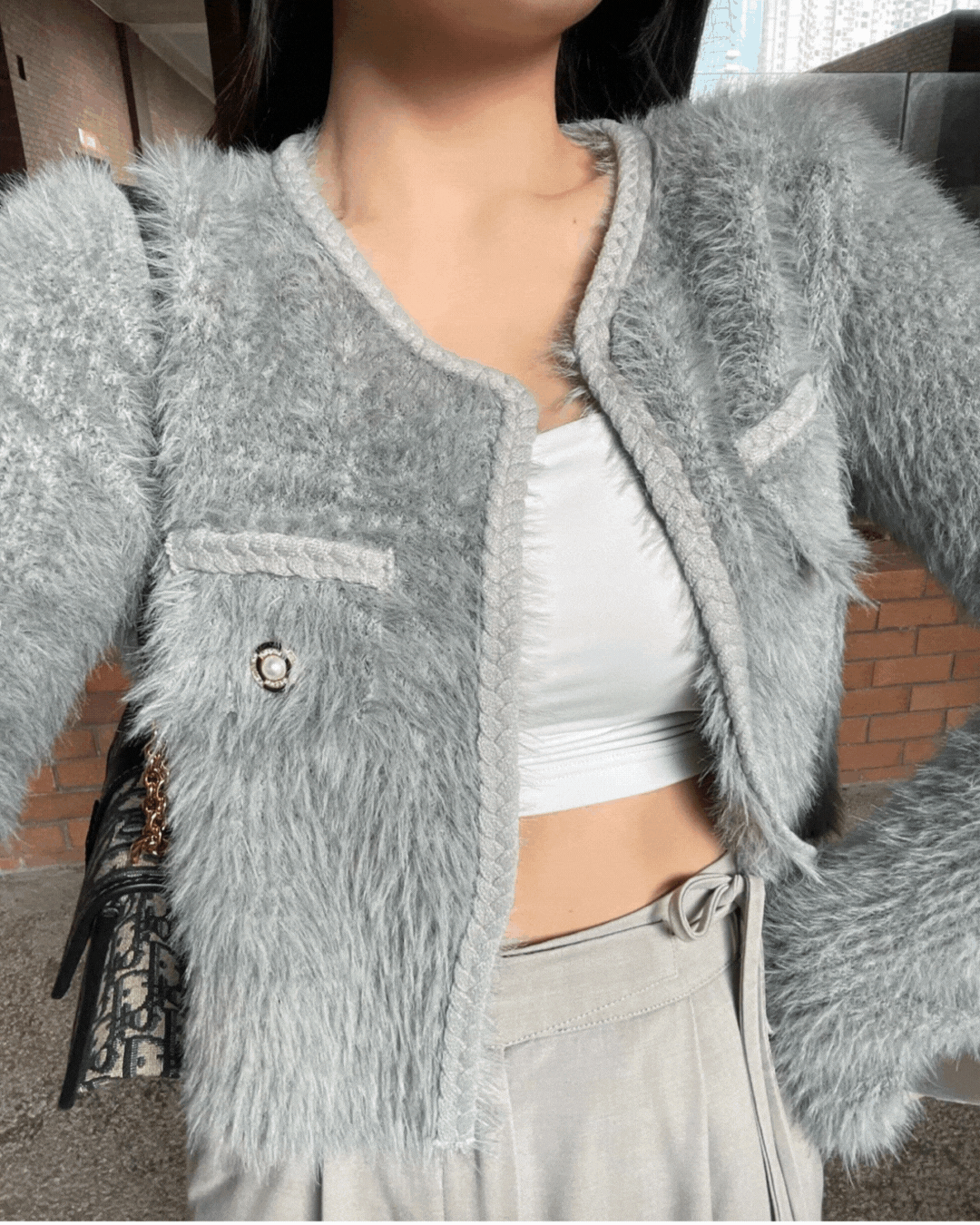 《KR》高貴毛茸茸外套上衣