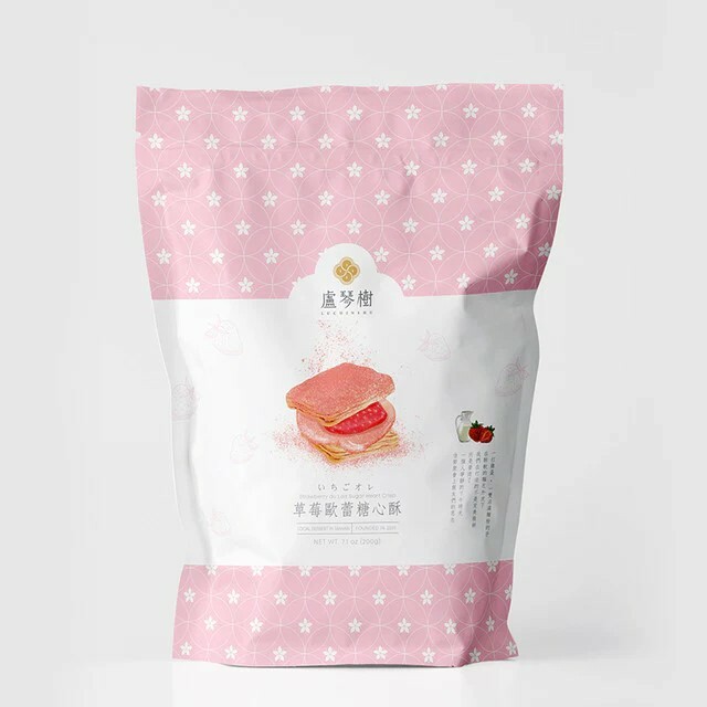 台灣 伴手禮  盧琴樹 草莓歐蕾糖心酥200g｜草莓果乾×鮮乳糖心 雙重酸甜口感 (✈️直送香港✈️運費到付)