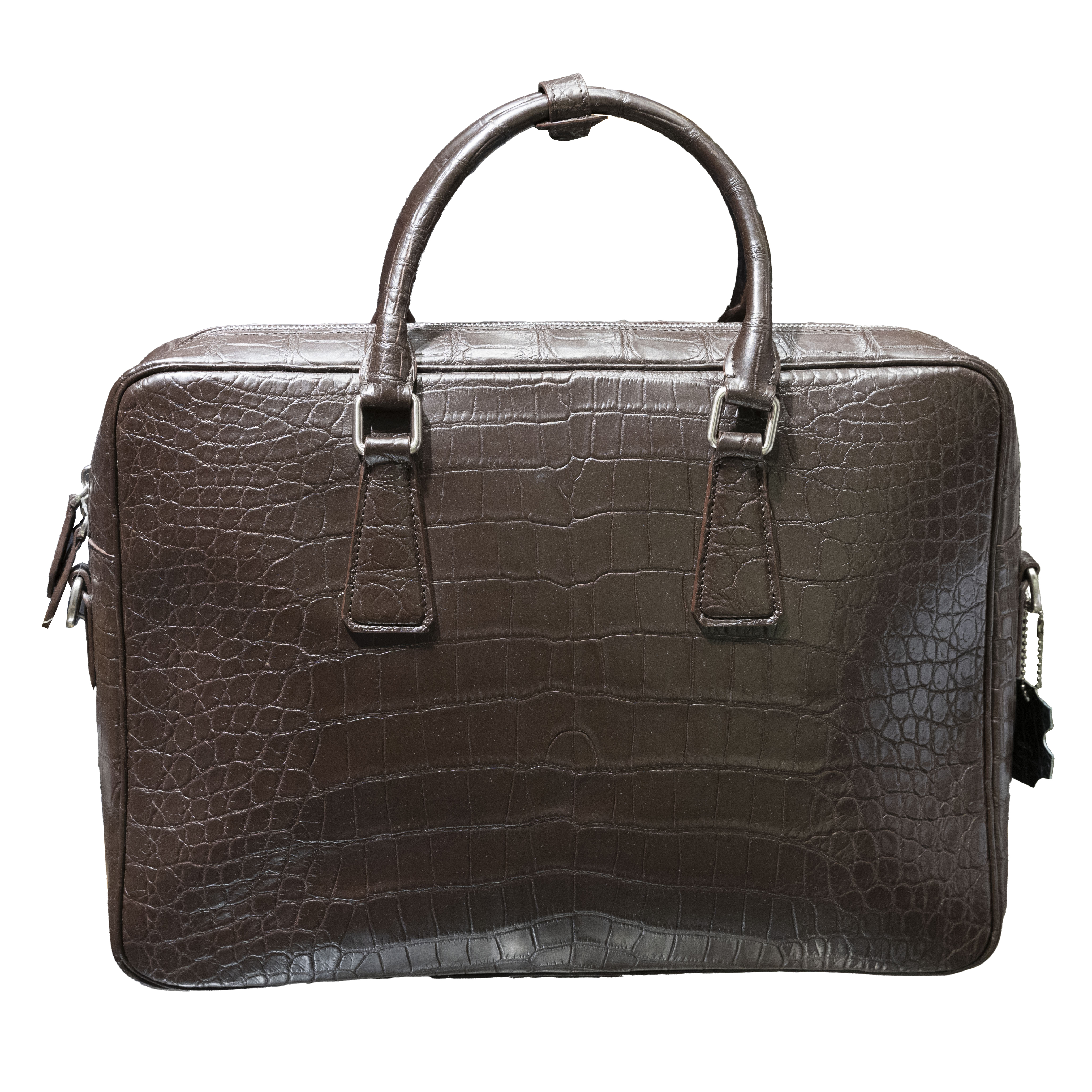 Andrea Brevi - Crocodile Leather Briefcase