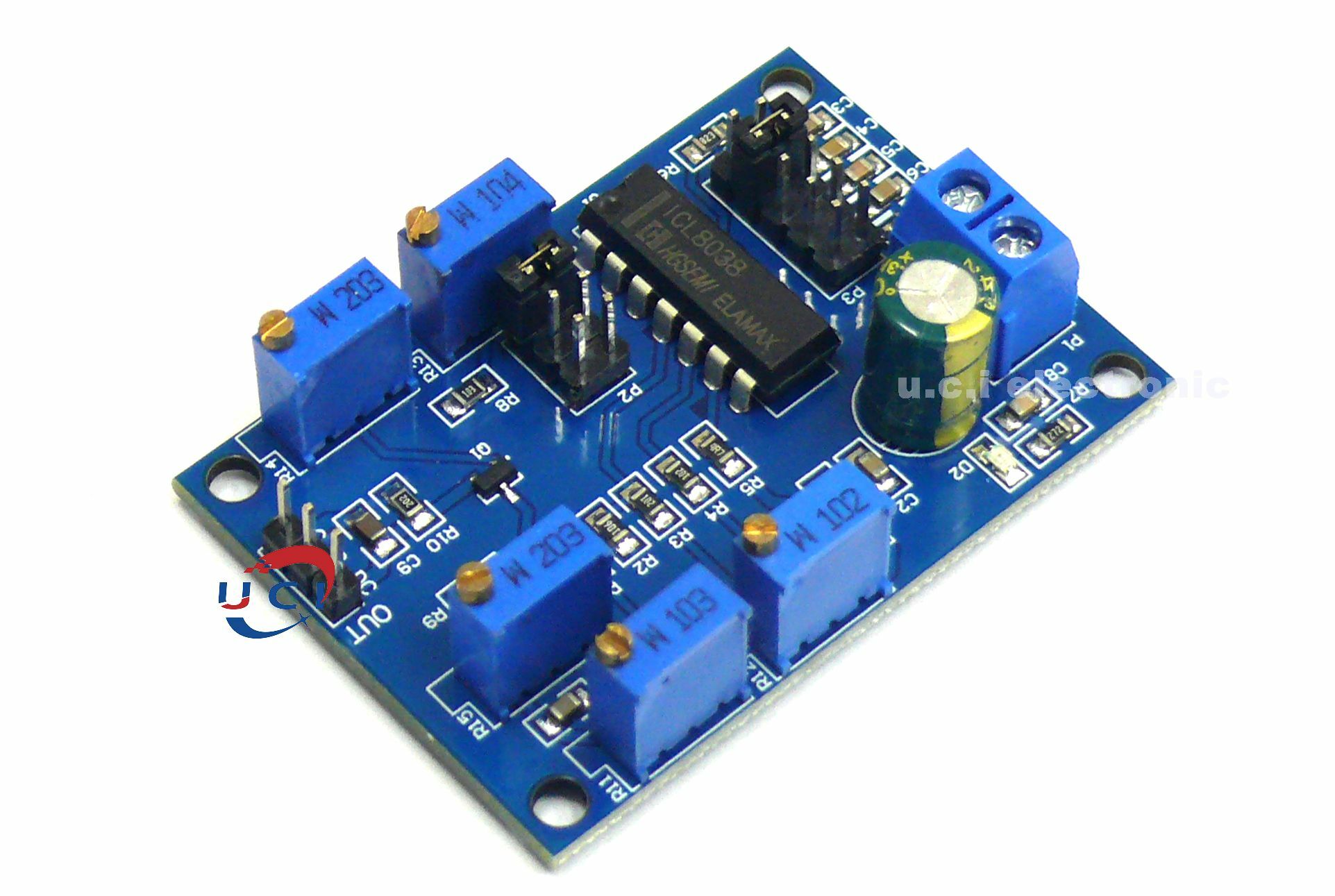 【UCI電子】(4-5) ICL8038中低頻信號源 可調波形信號發生器 正弦波三角波方波模組
