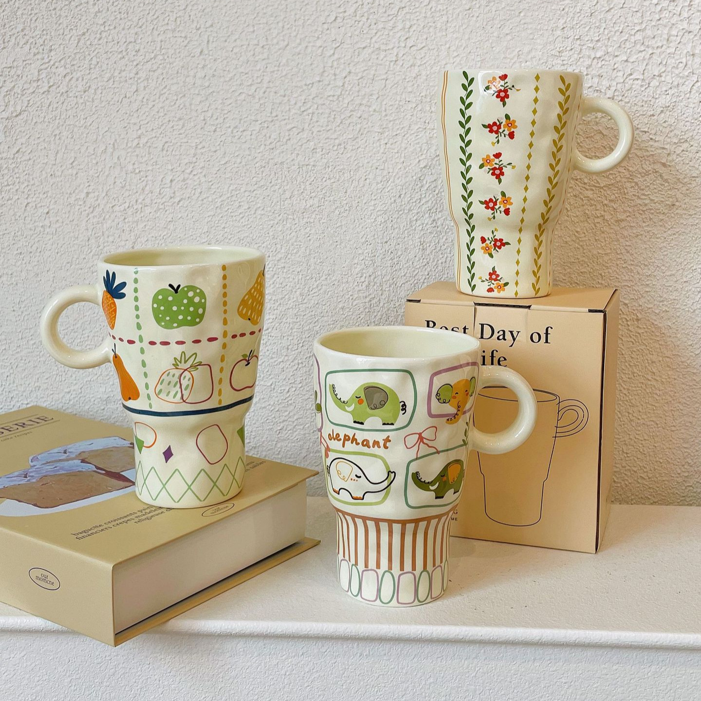 《5148》可愛手捏創意馬克杯530ML