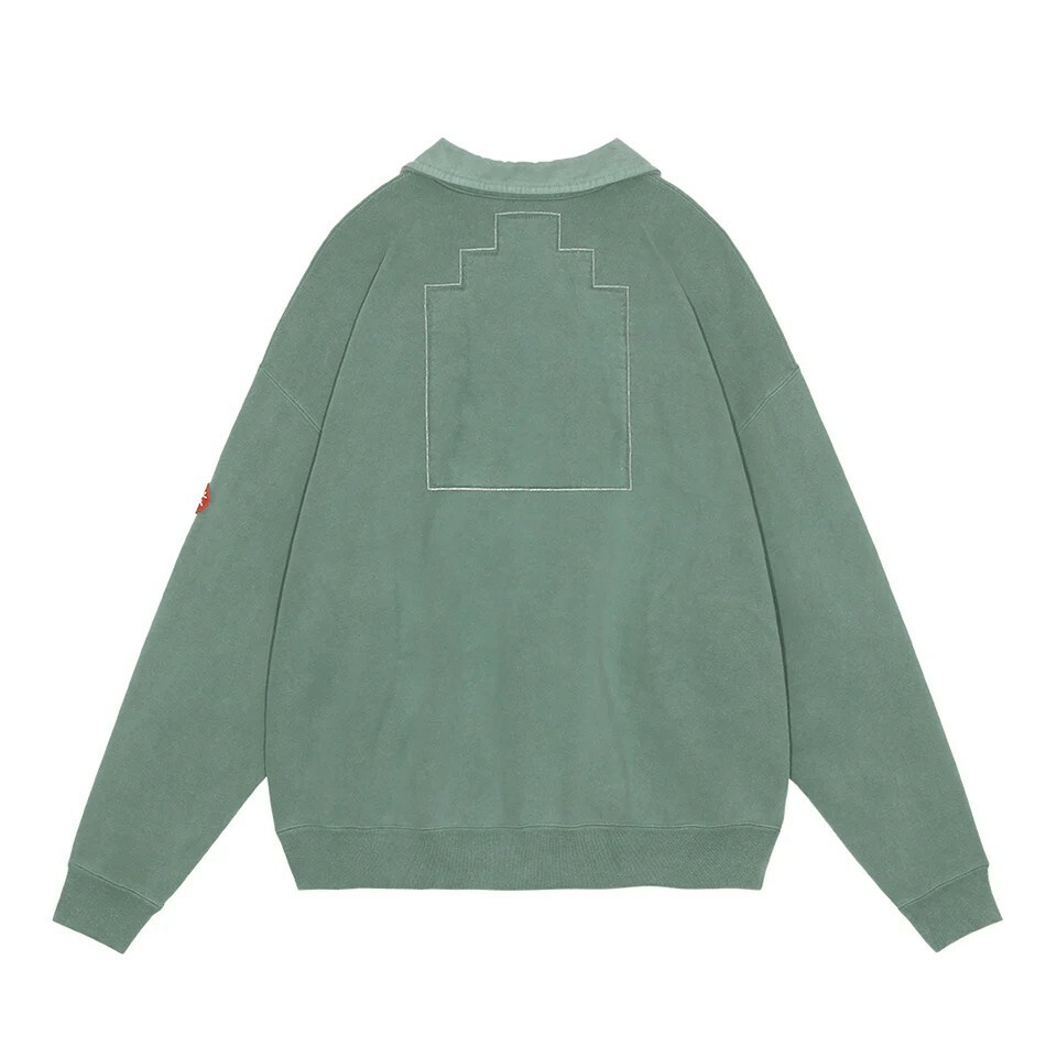 C.E OVERDYE COLLARED HALF ZIP Lサイズ CAVEMPT C.E (シーイー)】 ハーフジップスウェット│WACKO MARIA