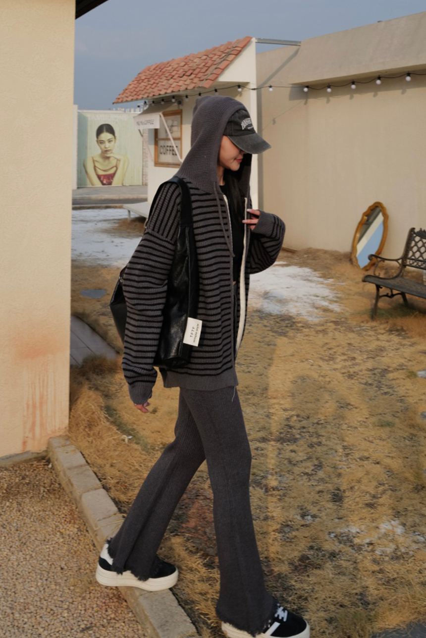 條紋針織男友外套*3色