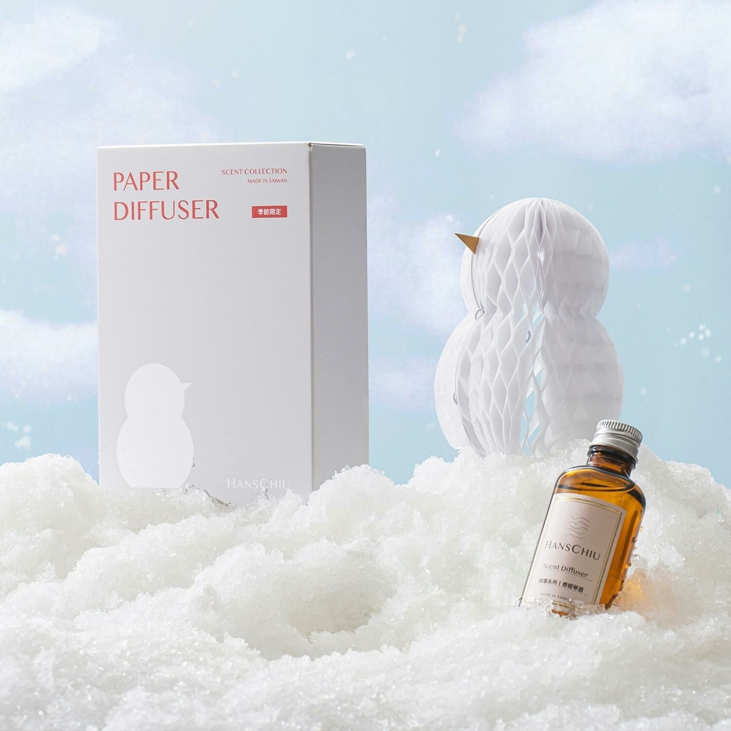 HANSCHIU 寵物友善雪精靈紙團擴香 - 貓草&薰衣草（可換成櫻花紙團）