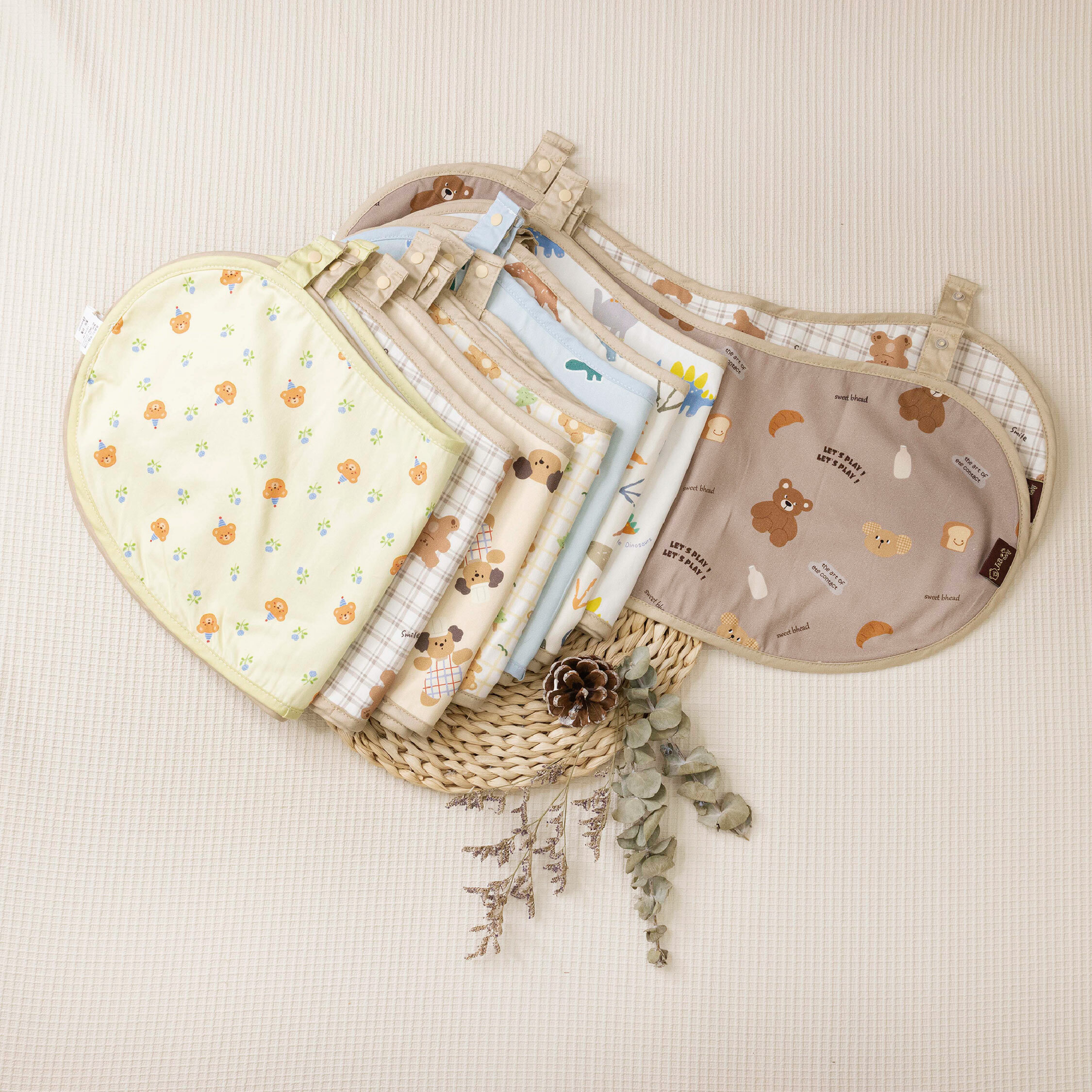 【JB0377】MIT可愛童趣動物純棉多用拍嗝巾(兩入一組)＊九款