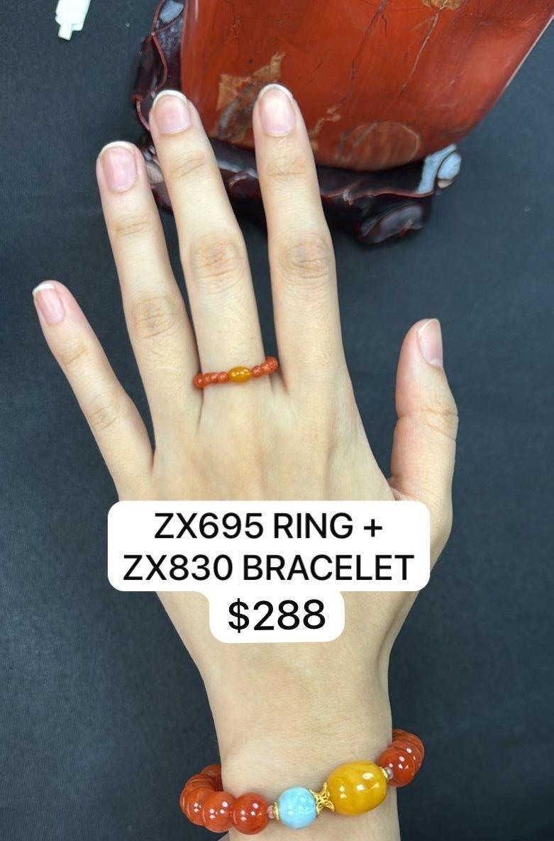 ZX695 RING + ZX830 BRACELET $288