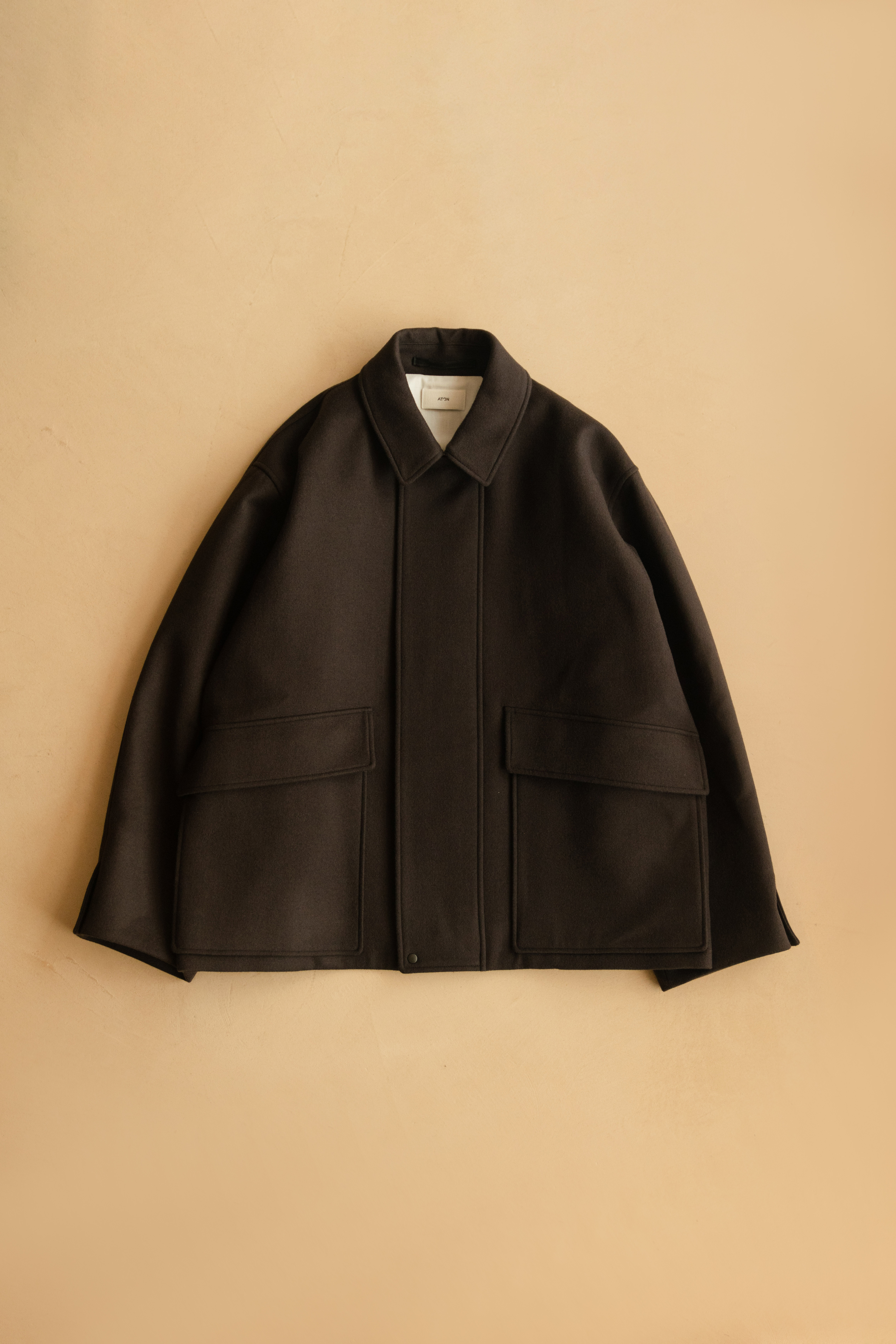 ATON SUPER 160S DOUBLE SAXONY FIELD COAT ATON SUPER 160S DOUBLE