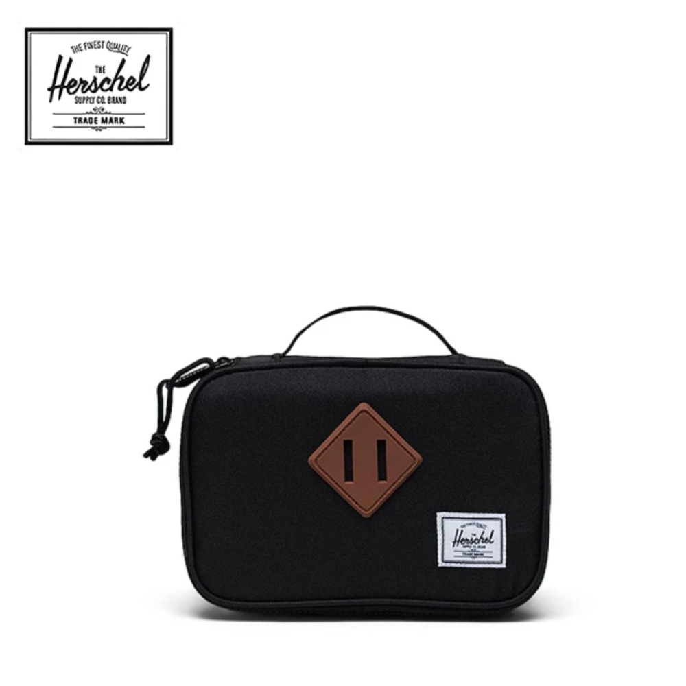 【Herschel】Heritage Pencil Case 收納包 手拿包 化妝包 小包-黑/綠