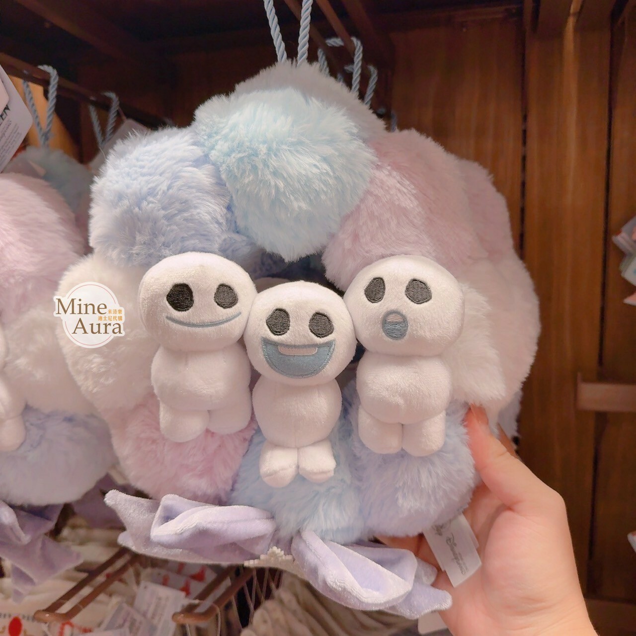 World of Frozen 限定 迷你小雪寶 絨毛造型 花環 掛飾 裝飾品 冰雪奇緣 Frozen -香港迪士尼樂園