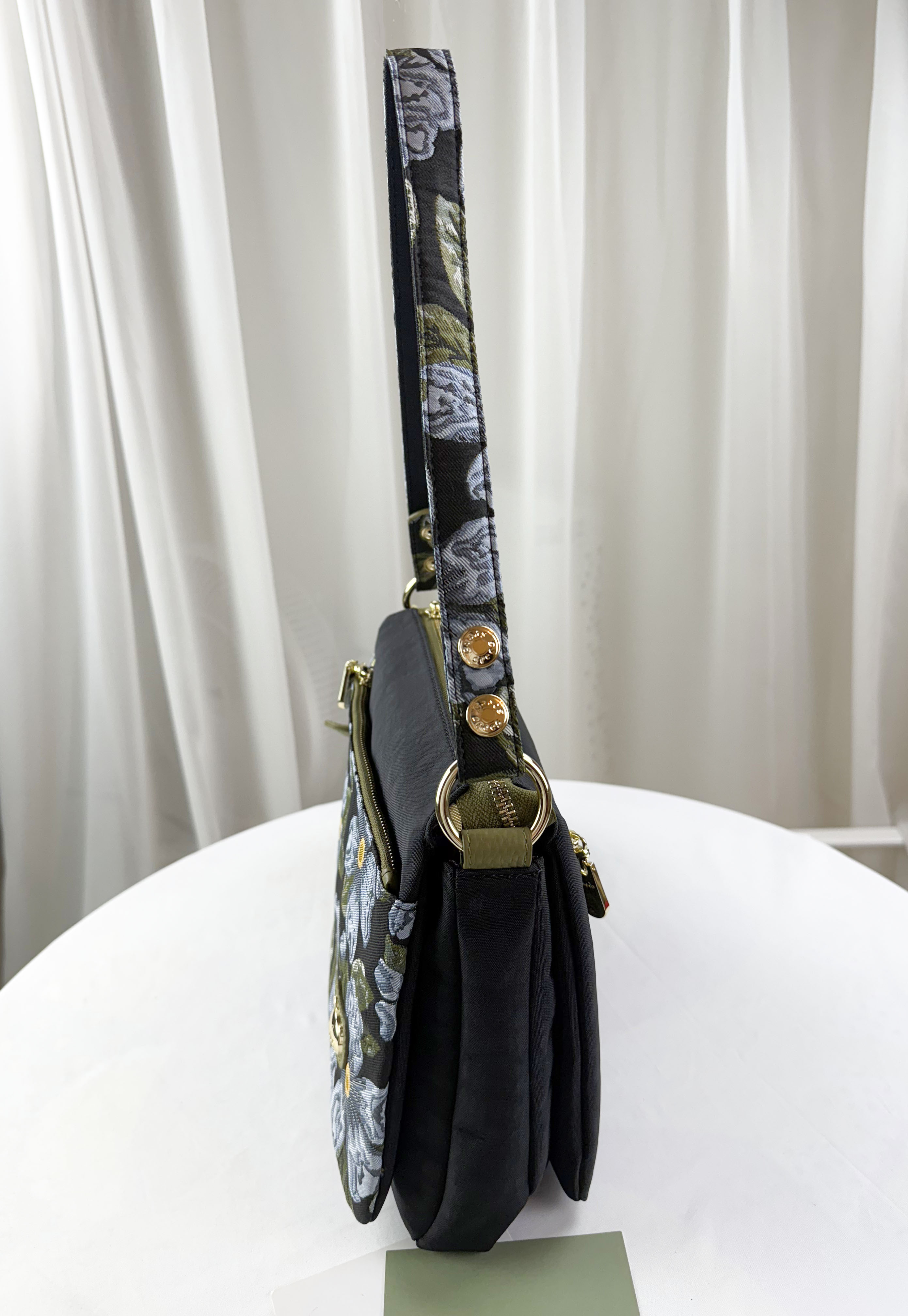 GOODS 提花綠防潑水肩背包 / 側背包 附零錢包 #29259