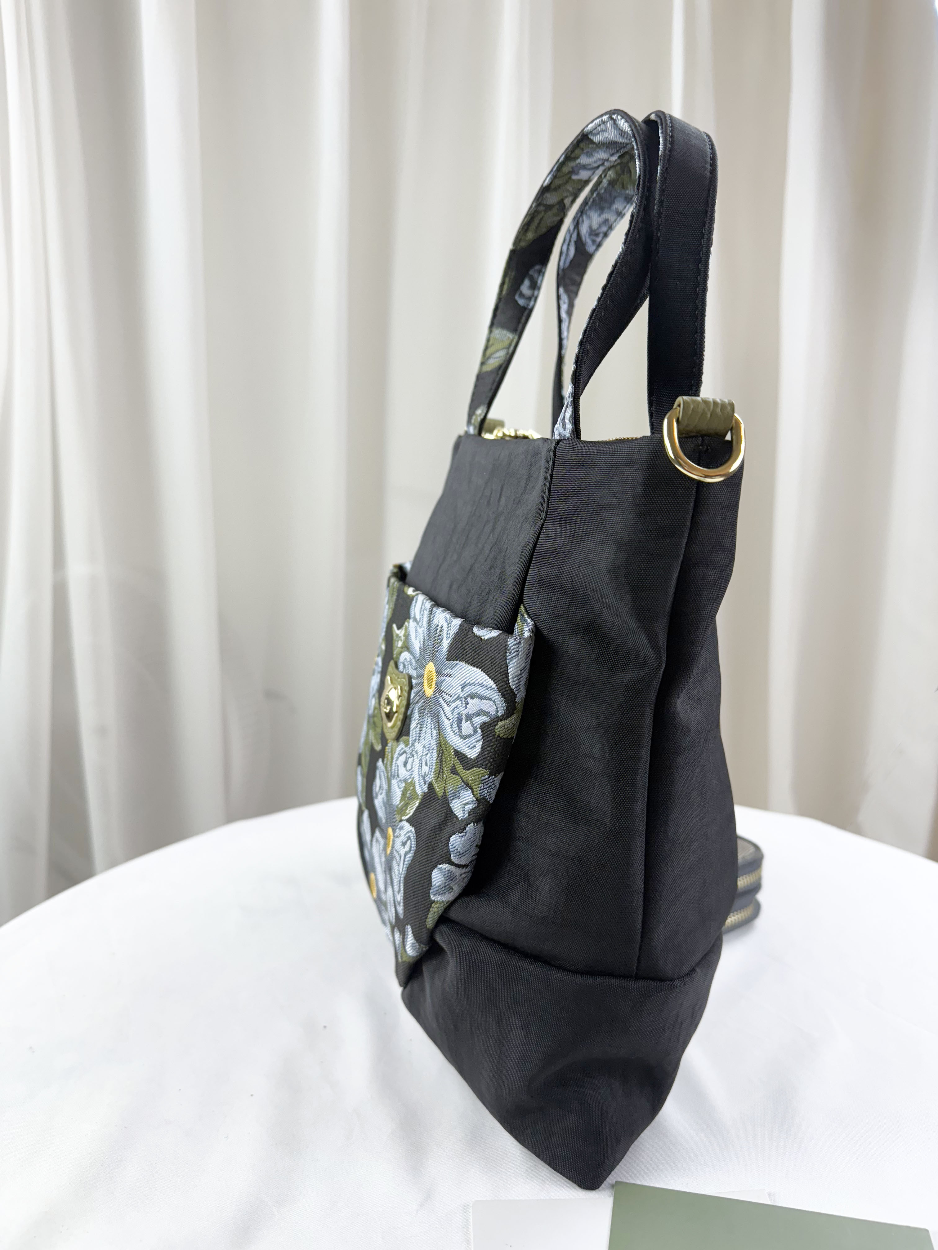 GOODS 提花綠防潑水手提包 / 側背包 附零錢包 #2799