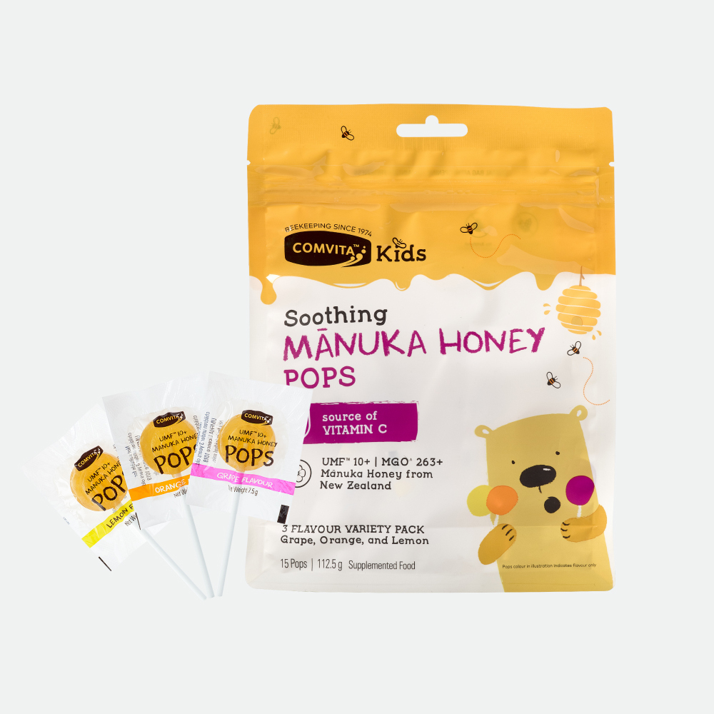 【Comvita麥蘆卡】蜂蜜棒棒糖(3種口味/共15支)