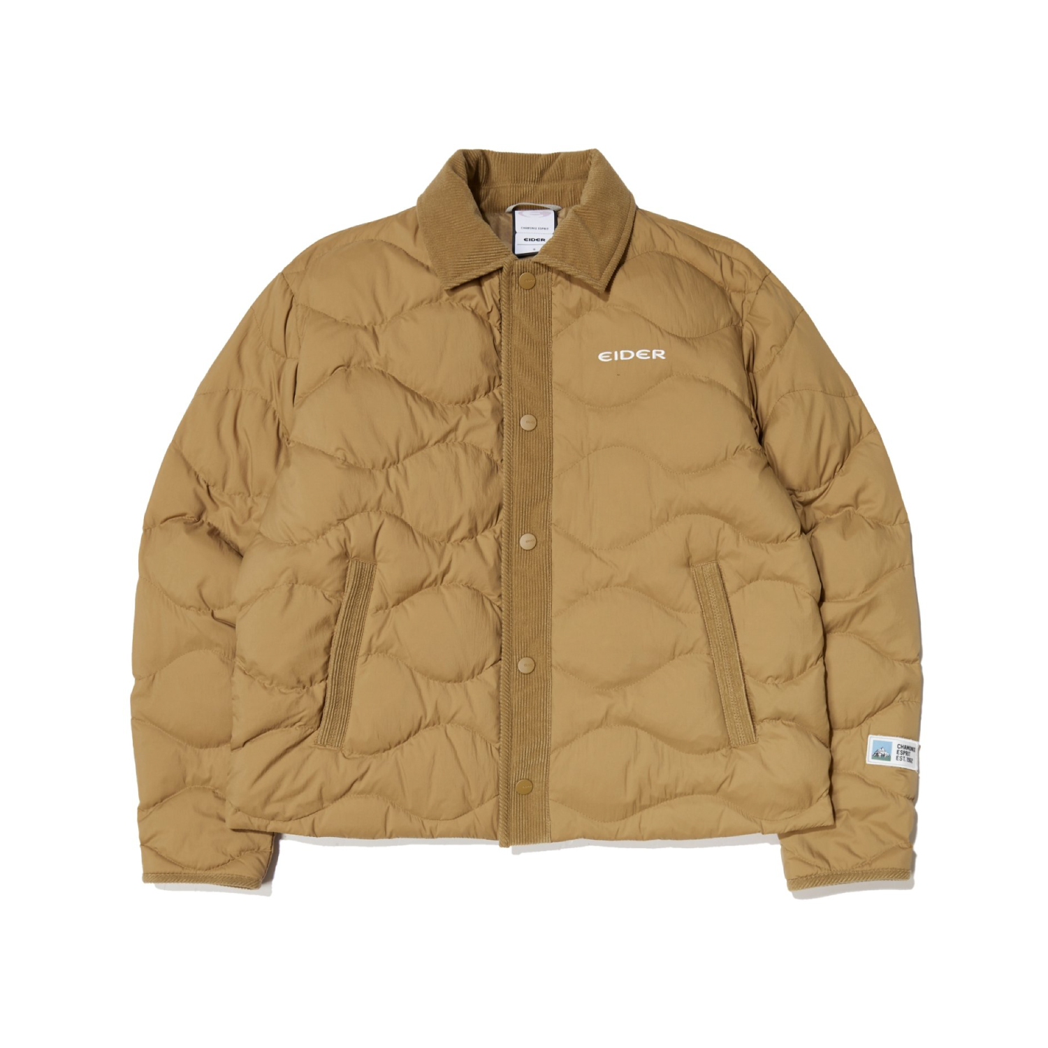 【EIDER】女襯衫式鵝絨外套 / 24EDWW24562-[淺金棕]