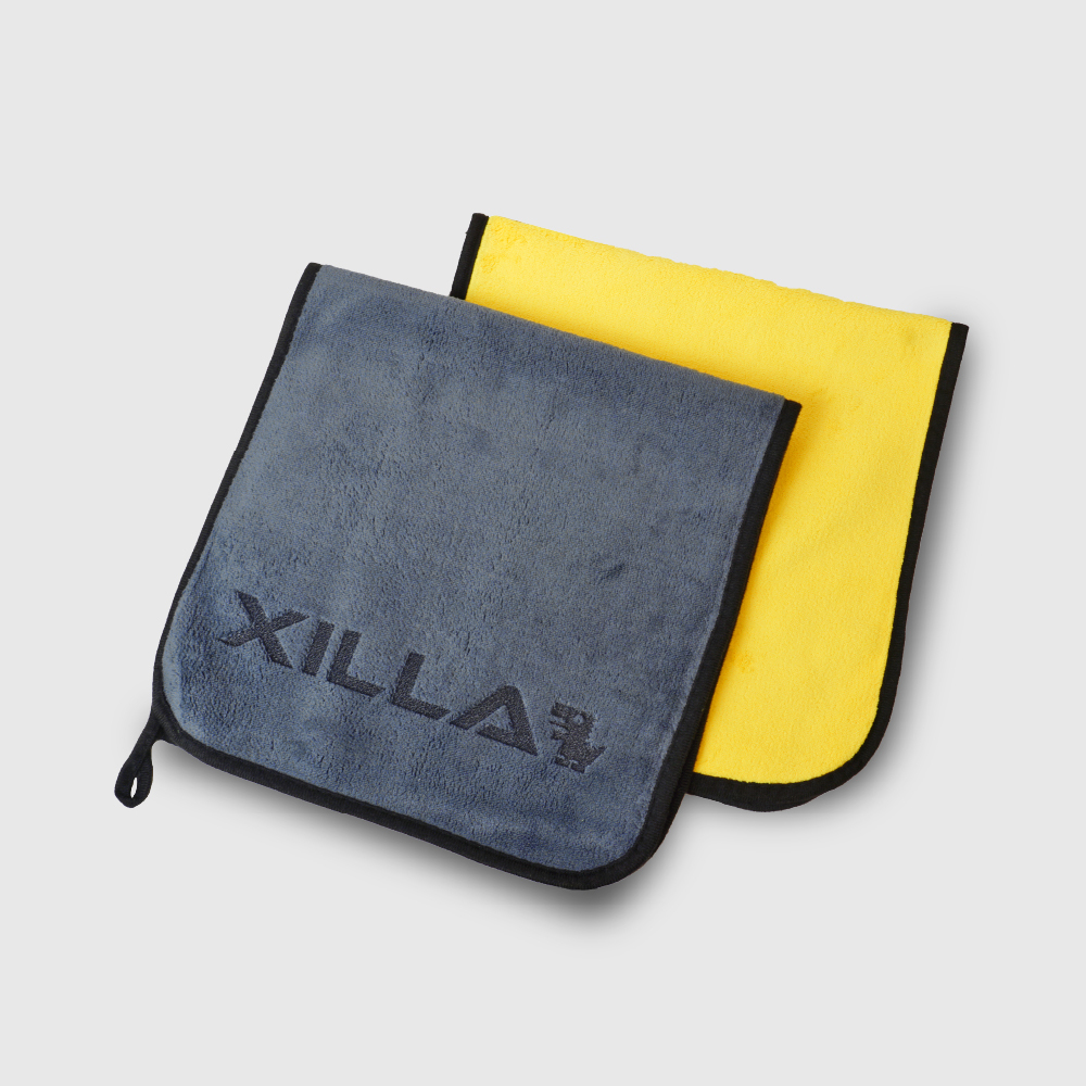 XILLA｜黑黃雙面珊瑚絨擦車巾